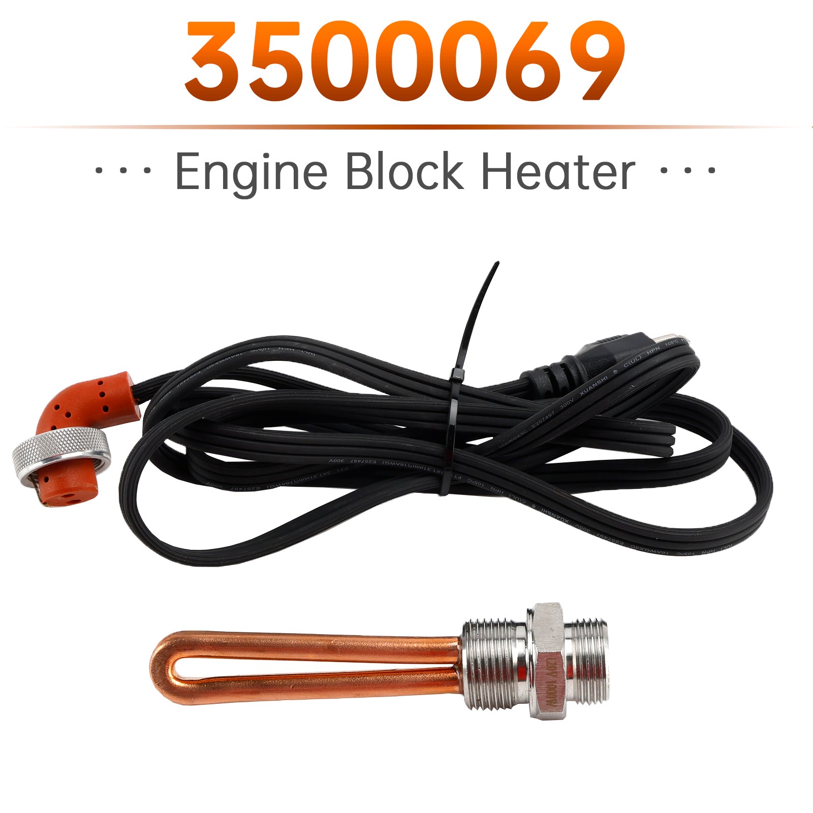 3500069 Engine Block Heater for Ford Powerstroke F250 F350 Excursion 120V 1000W
