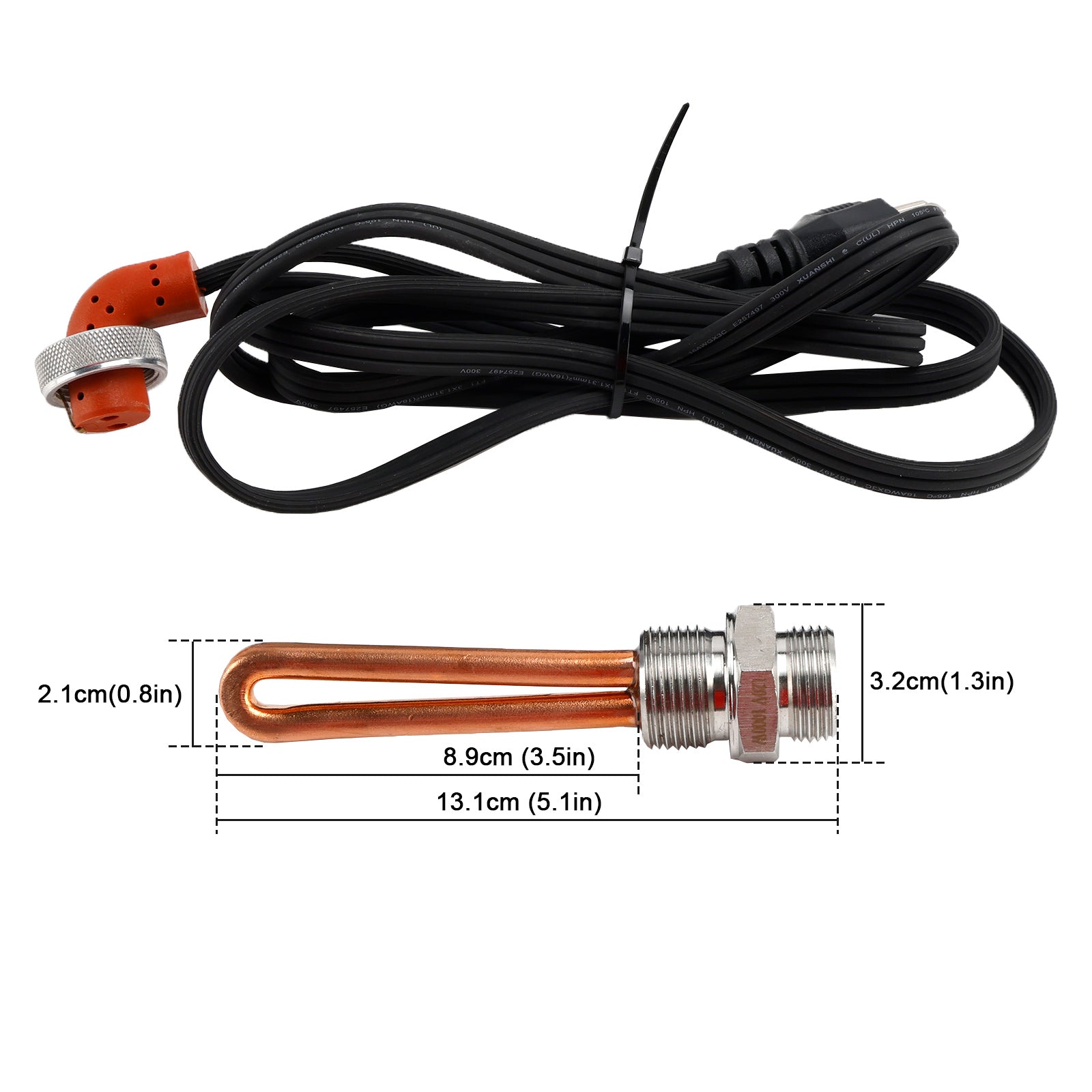 3500069 Engine Block Heater for Ford Powerstroke F250 F350 Excursion 120V 1000W