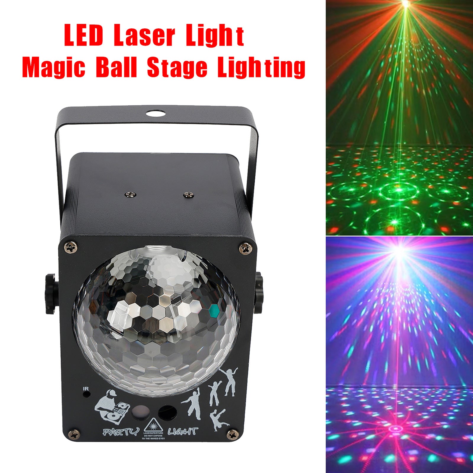 LED Laser Light RGB Lights 60 Patterns Magic Ball Stage Lighting DJ Disco Party