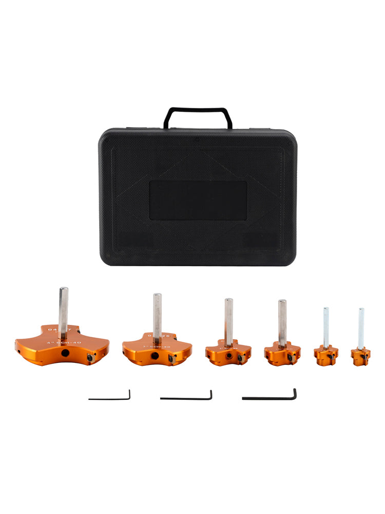 6 PCS Triple Blade PVC Pipe Reamer Kit Pipe Fitting Reamer Tool For Plumbing