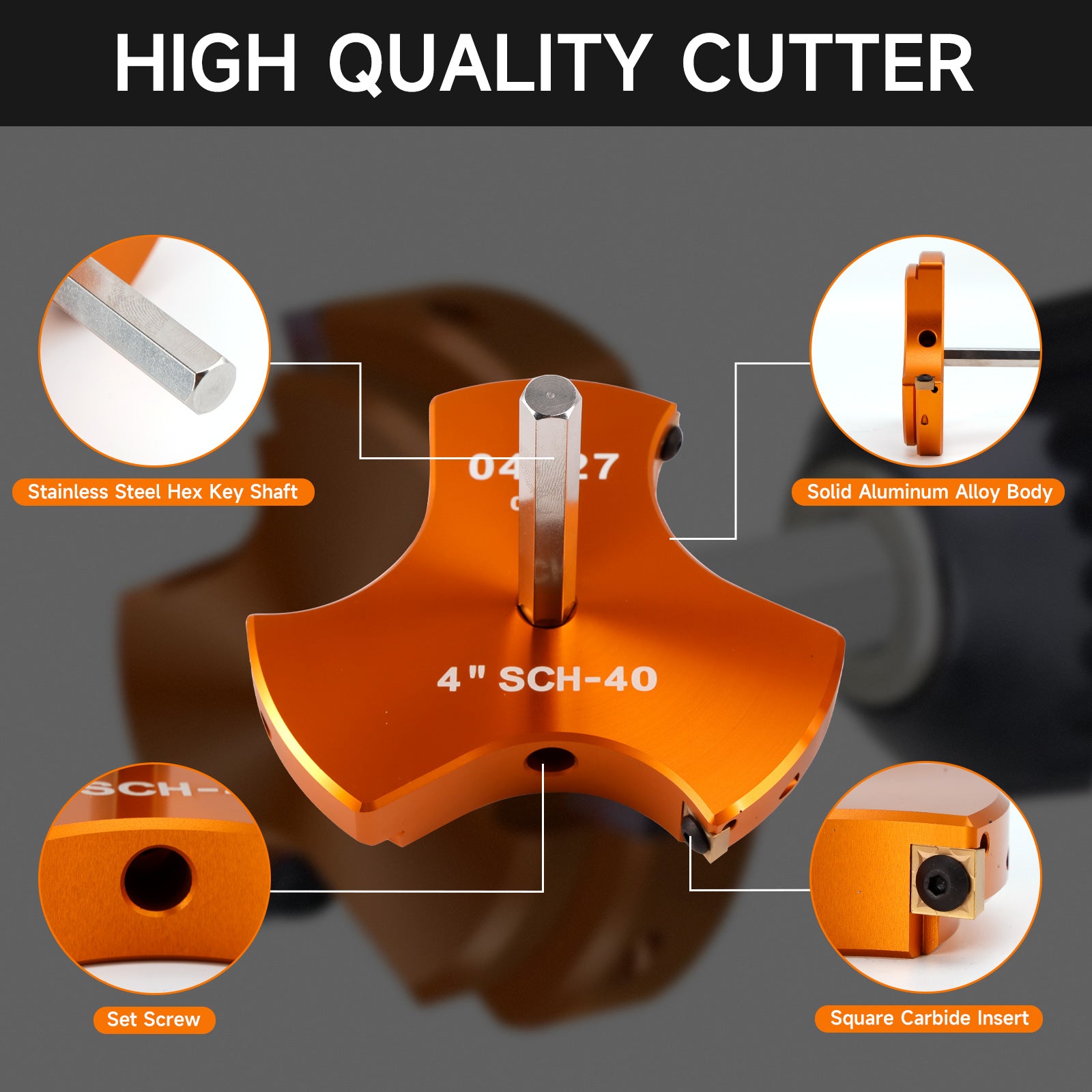 8 PCS Triple Blade PVC Pipe Reamer Kit Pipe Fitting Reamer Tool For Plumbing