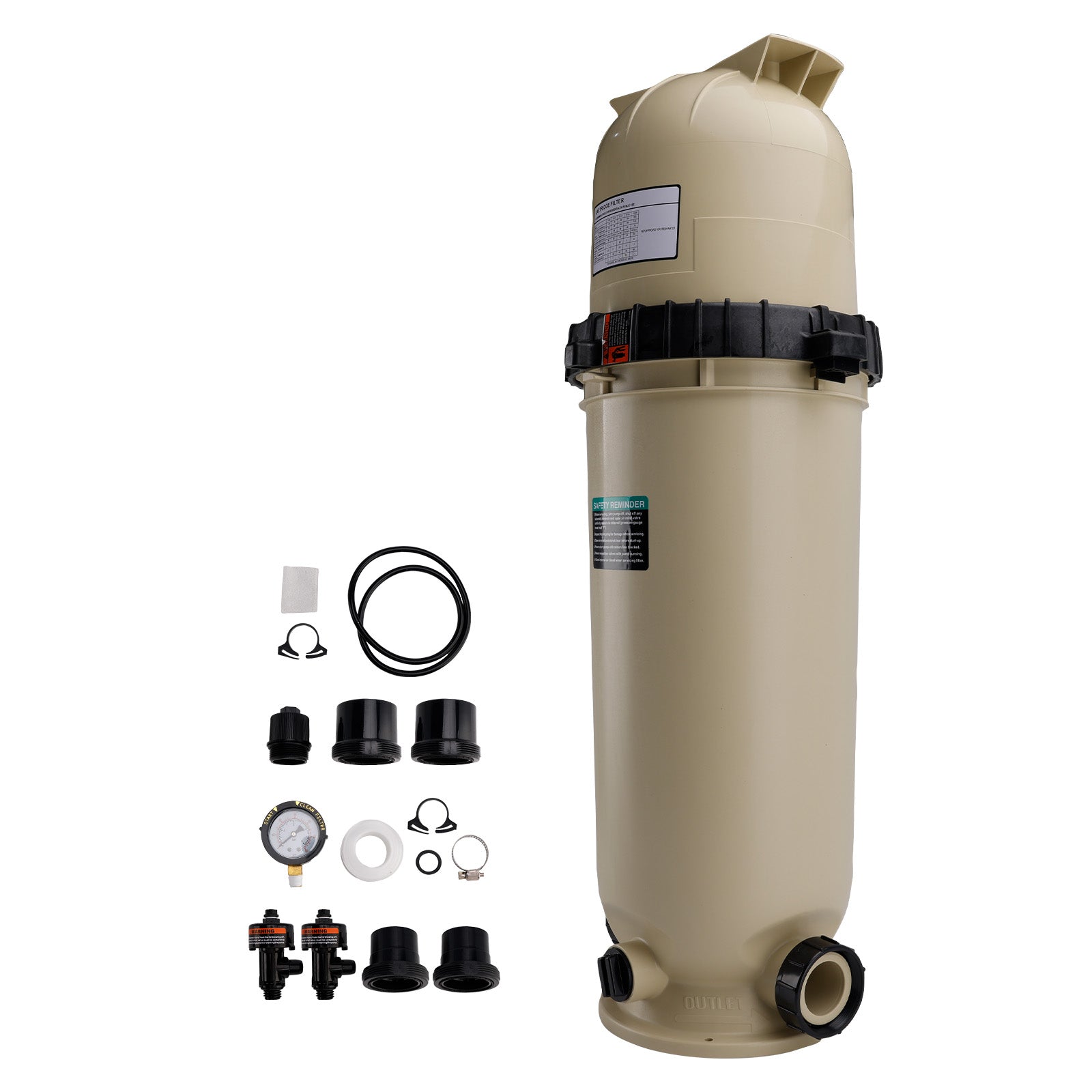 EC-160317 Cartridge Pool Filter Pump 150 GPM For Pentair Clean&Clear CC150 Pool