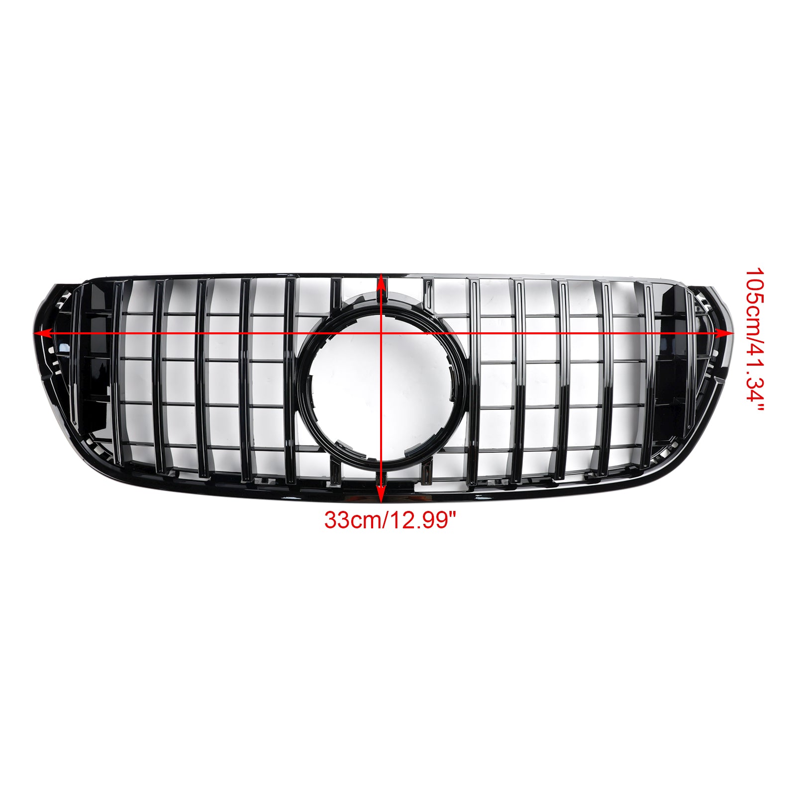 Black Front Bumper Grille Grill Fit Mercedes Benz X-Class X470 2017-2019