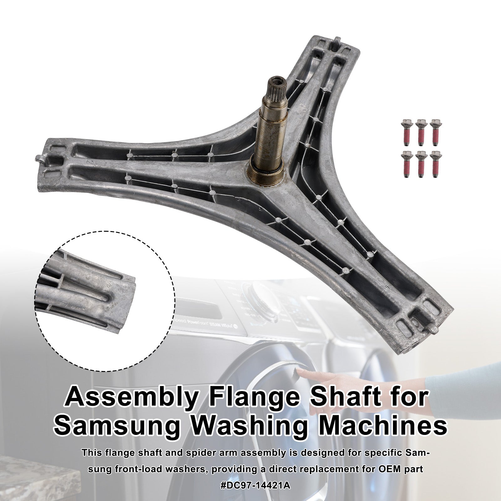 DC97-14421A Washer Assy Flange Shaft for Samsung AP4452794 2076567 PS4220154