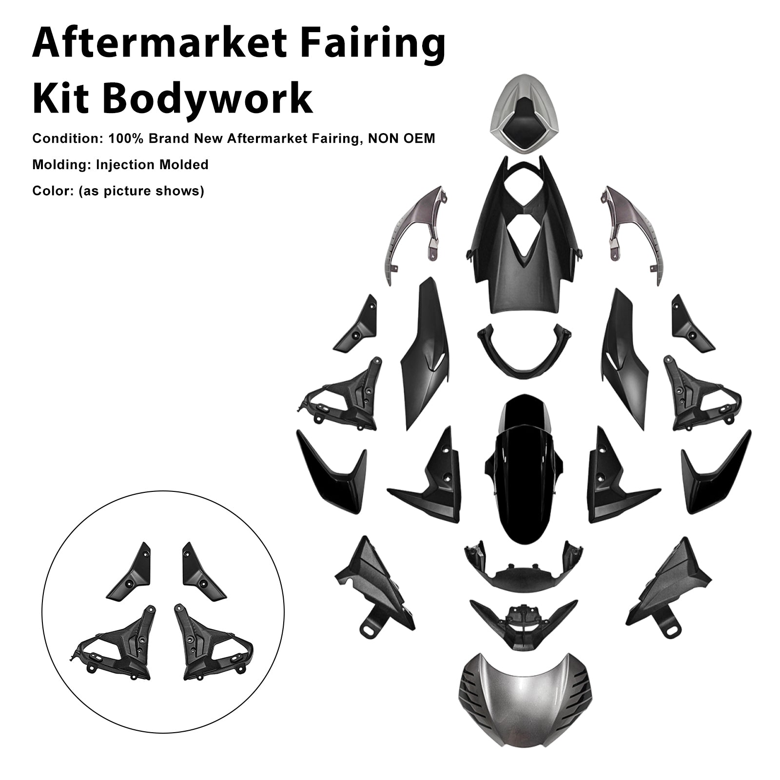 Injection Bodywork Fairing Kit for Street Triple 765 R/RS 2020-2022 08#