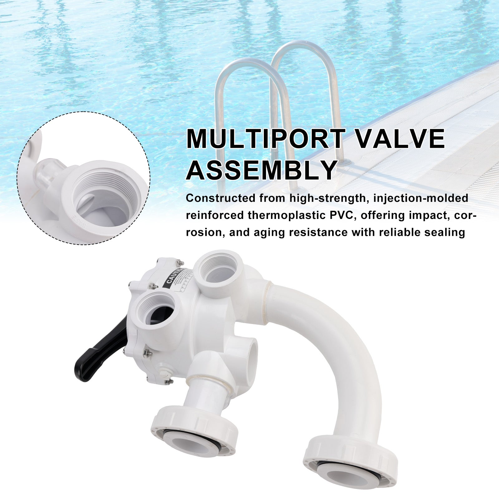 261173 Multiport Valve 1.5" 1 1/2" Triton Sand Pool Filter for Pentair SM-10-3