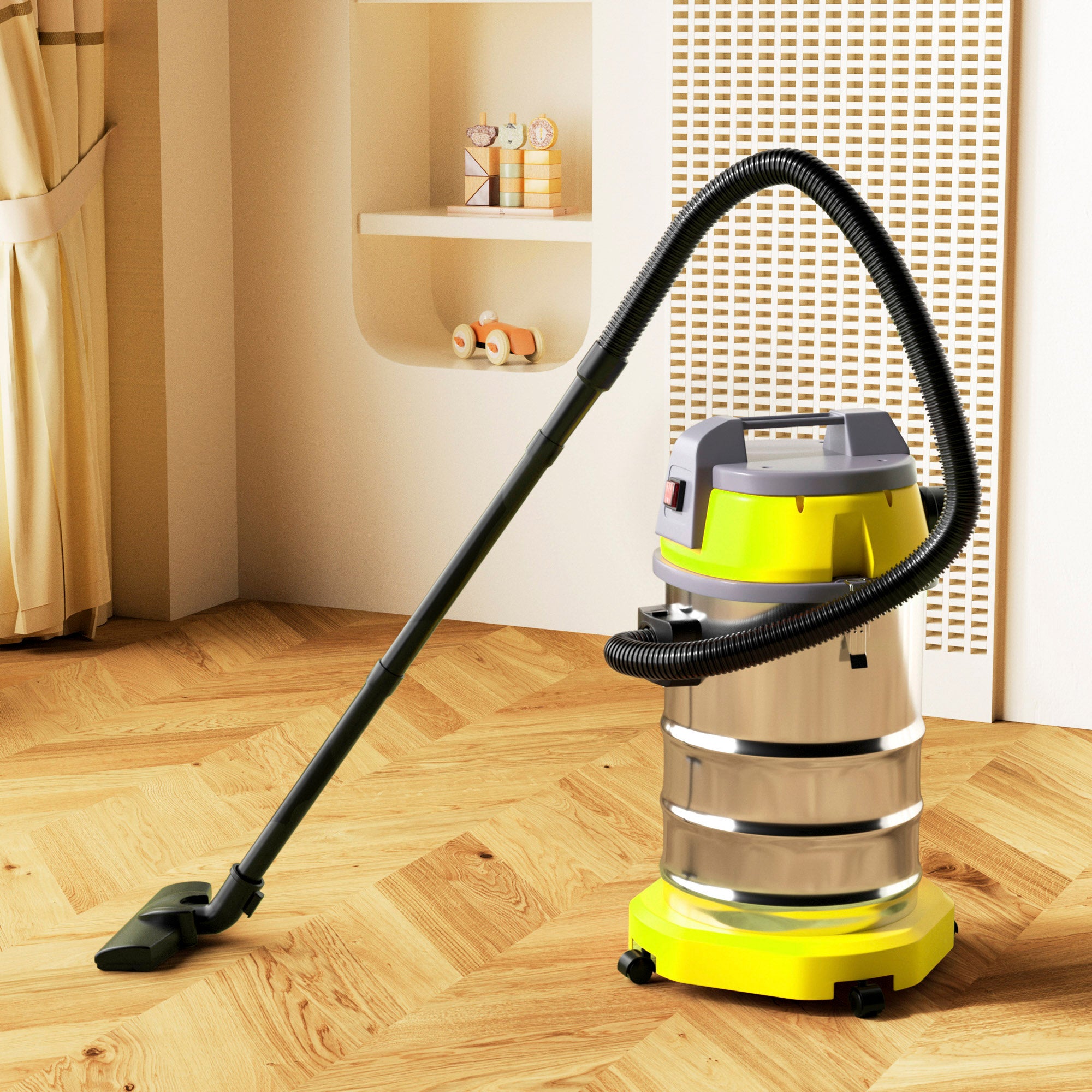 Wet Dry Blow Three Uses 10 Gallon 3200w 8 Peak Hp Stainless Steel Shop Vac Vacuum Cleaner Garage Portable Car Detailing For House Garage Workshop Car