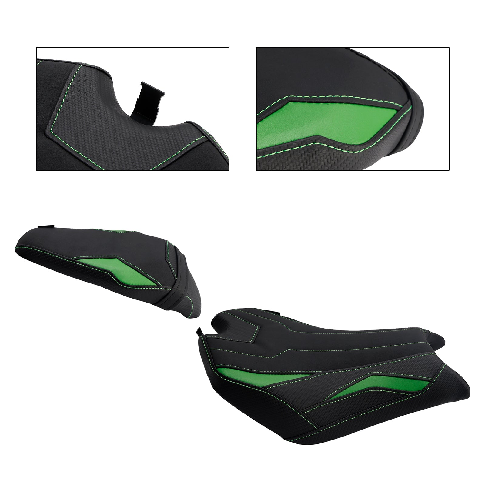Front&Rear Raider Passenger Cushion Kit Green1 For Kawasaki Z900 Zr900-F 2025-