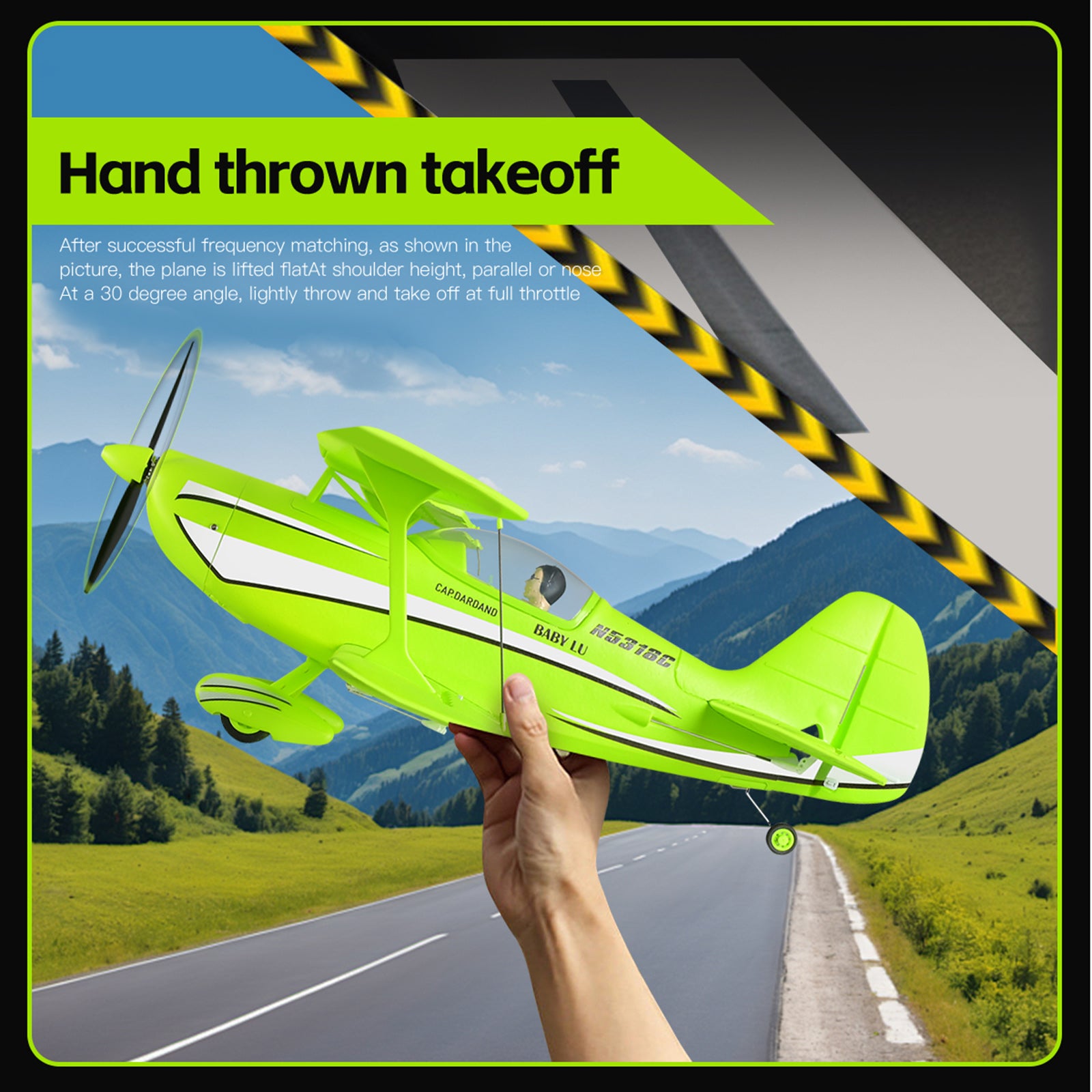 Wltoys XK A310 2.4G 4CH RC Fixed-Wing Aircraft Model 3D/6G Realistic Plane Green