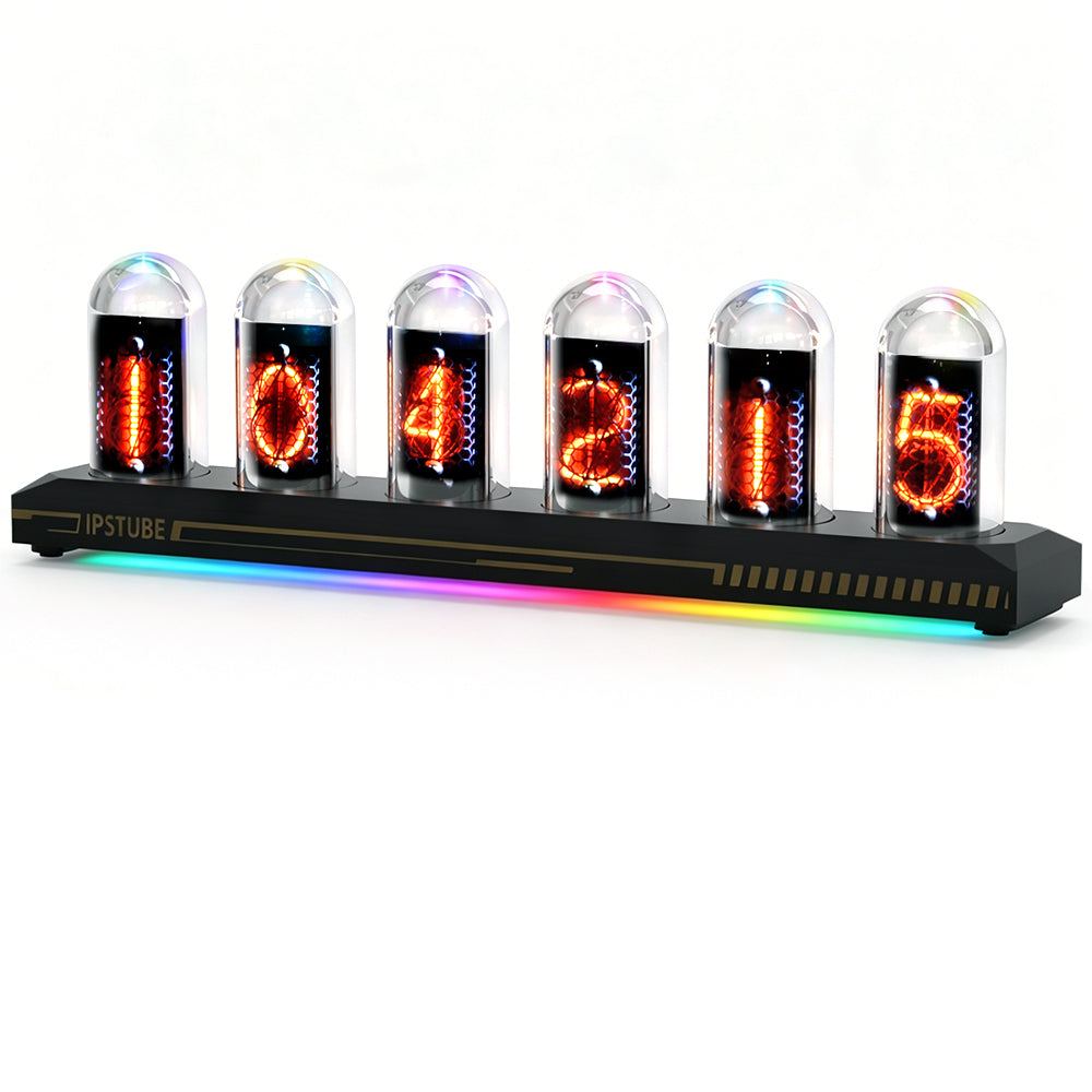 Nixie Tube Clock Wi-Fi 12/24H Temperature Humidity Wind Direction Precipitation