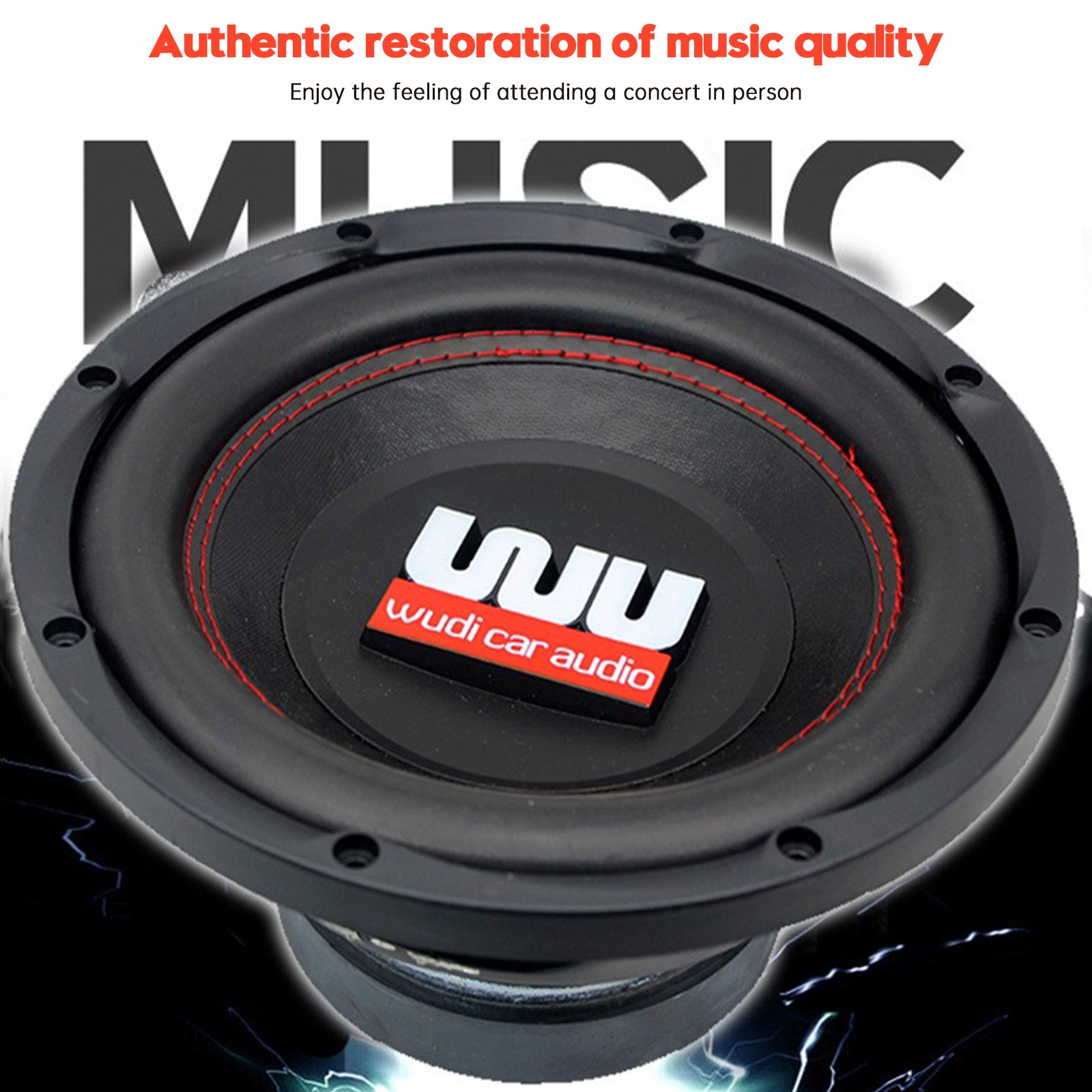 2PCS 12"Car Audio Subwoofer 2200W Max Power Dual Magnet Dual Coil Woofer Speaker