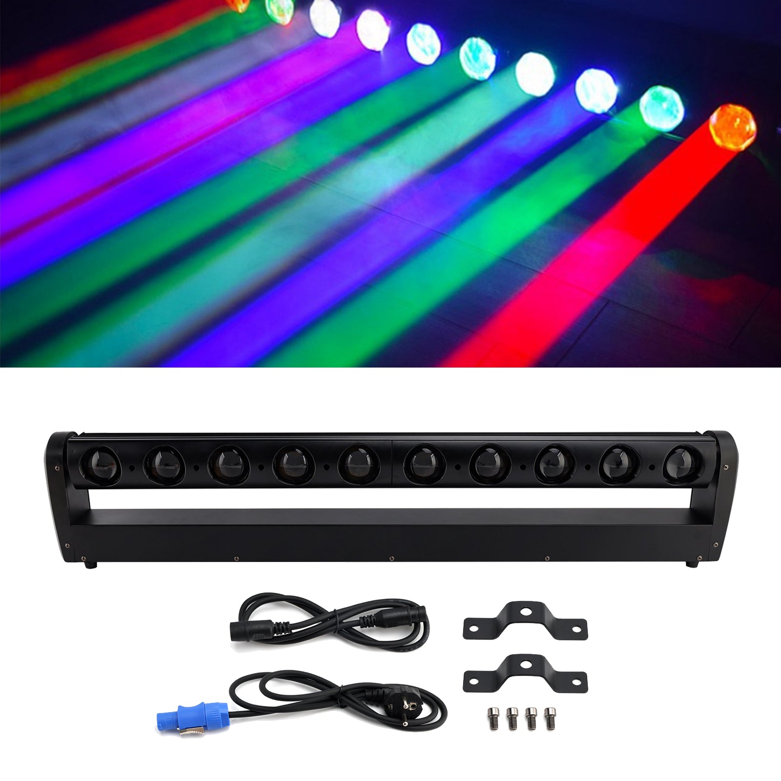 10X40W Moving Head Wallwasher RGBW LED Stage Light DMX Spotlights For Party