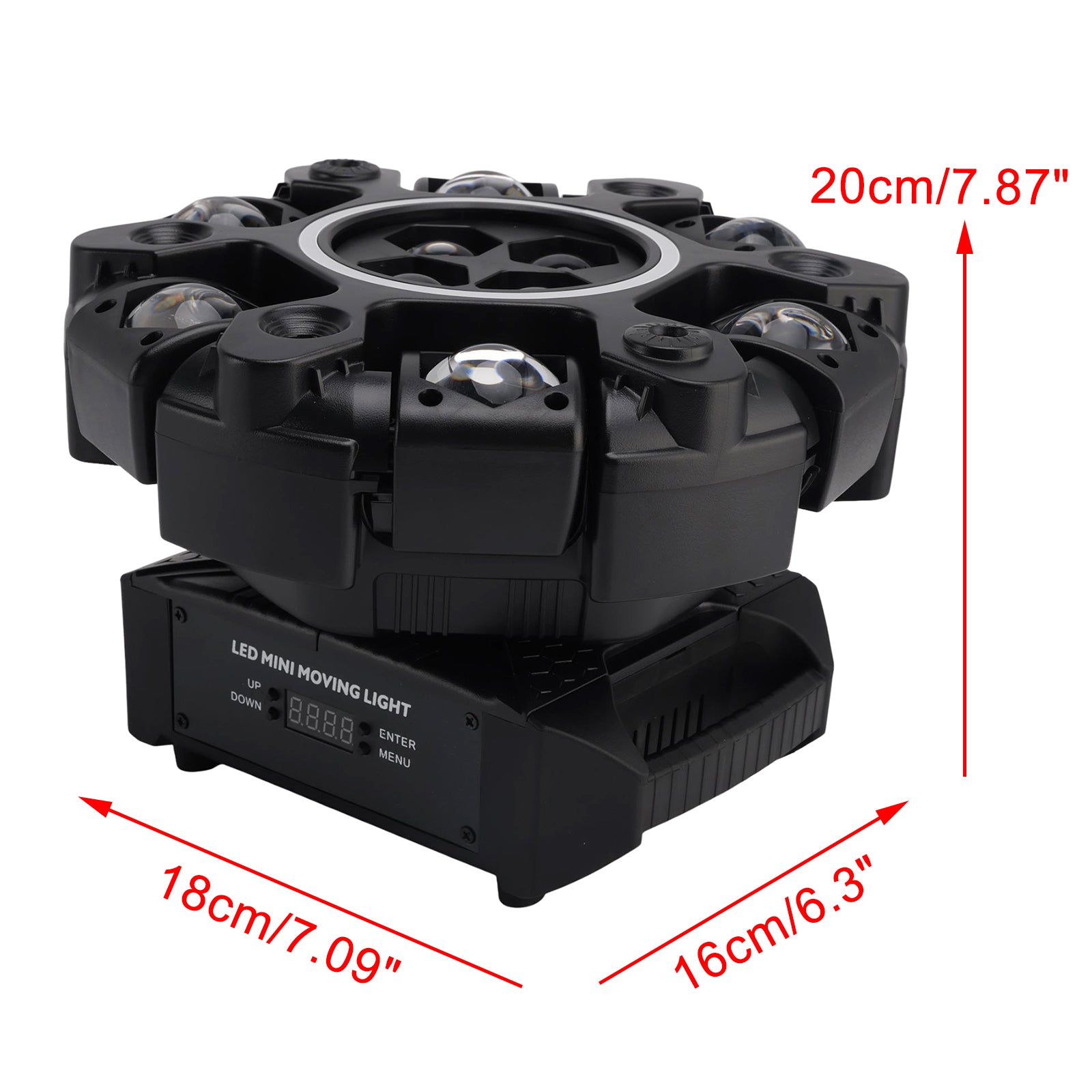 6 Arm Moving Head Stage Light Rgbw With 4 Honeycomb Beams DMX Control For Party