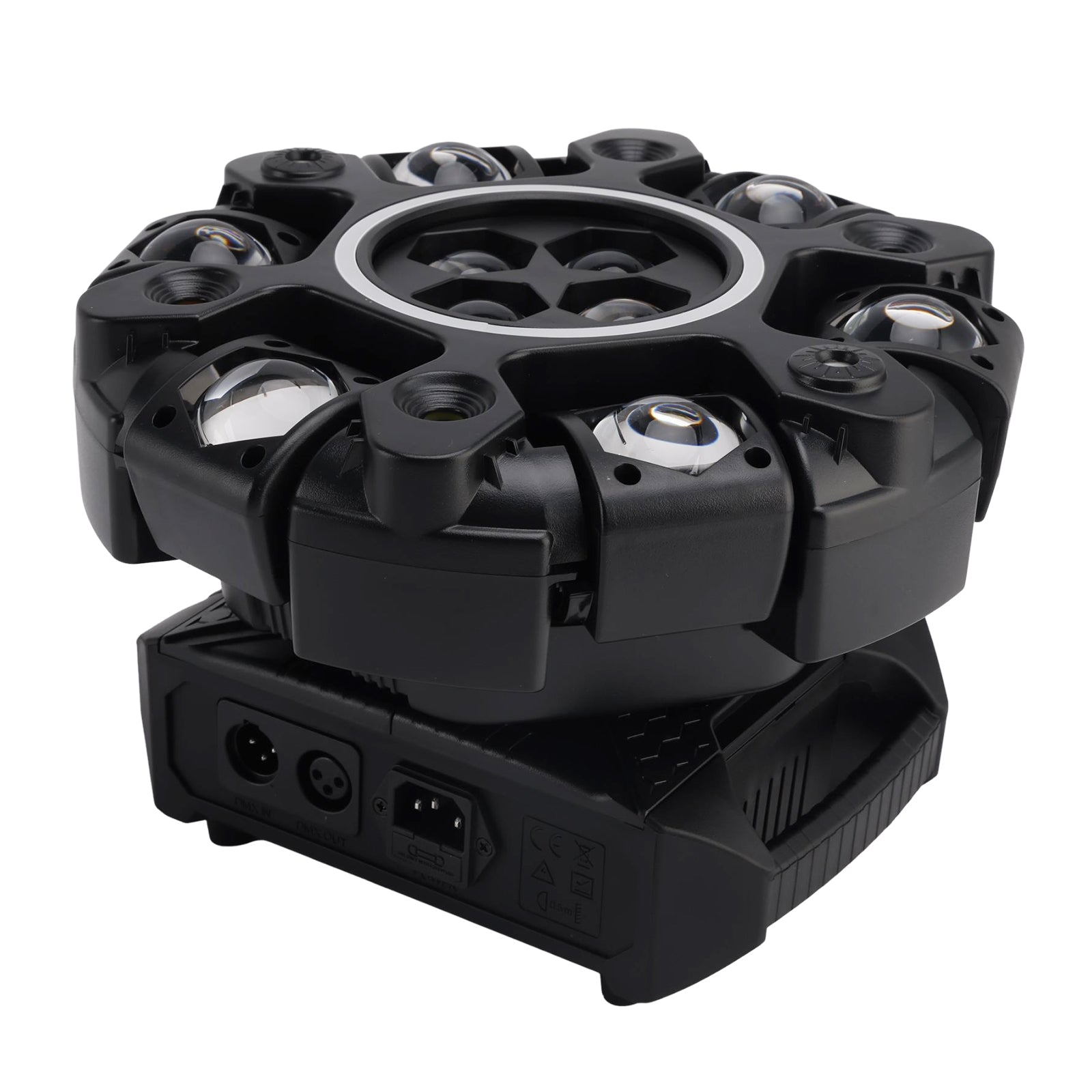 6 Arm Moving Head Stage Light Rgbw With 4 Honeycomb Beams DMX Control For Party
