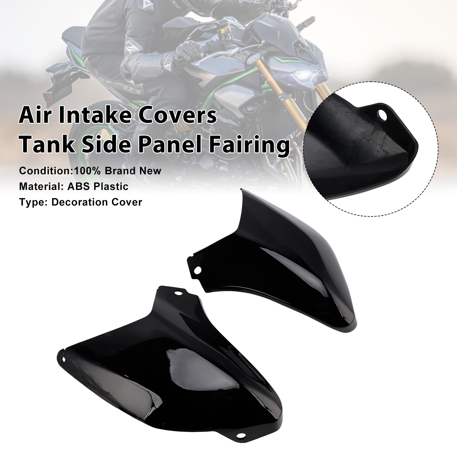 Air Intake Covers Tank Side Panel Fairing For 2025-2026 Kawasaki Z900
