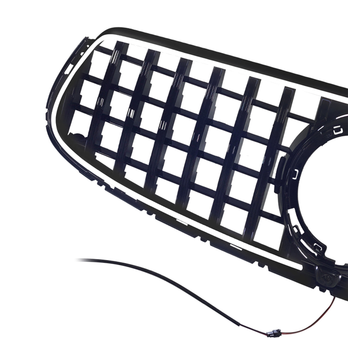 GT-Style Front Bumper Grille Fit Mercedes-Benz X253 GLC250 GLC300 2020-2022