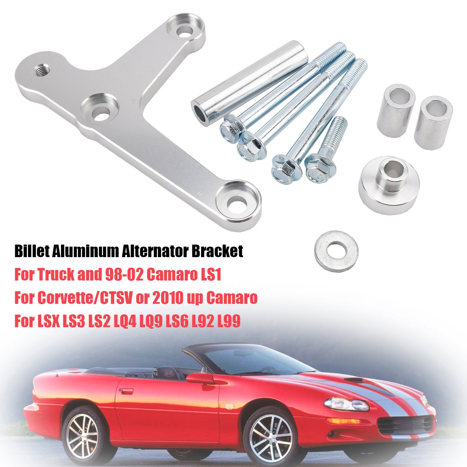 Billet Aluminum Alternator Bracket For 1998-2002 Camaro LS1 LSX LS3