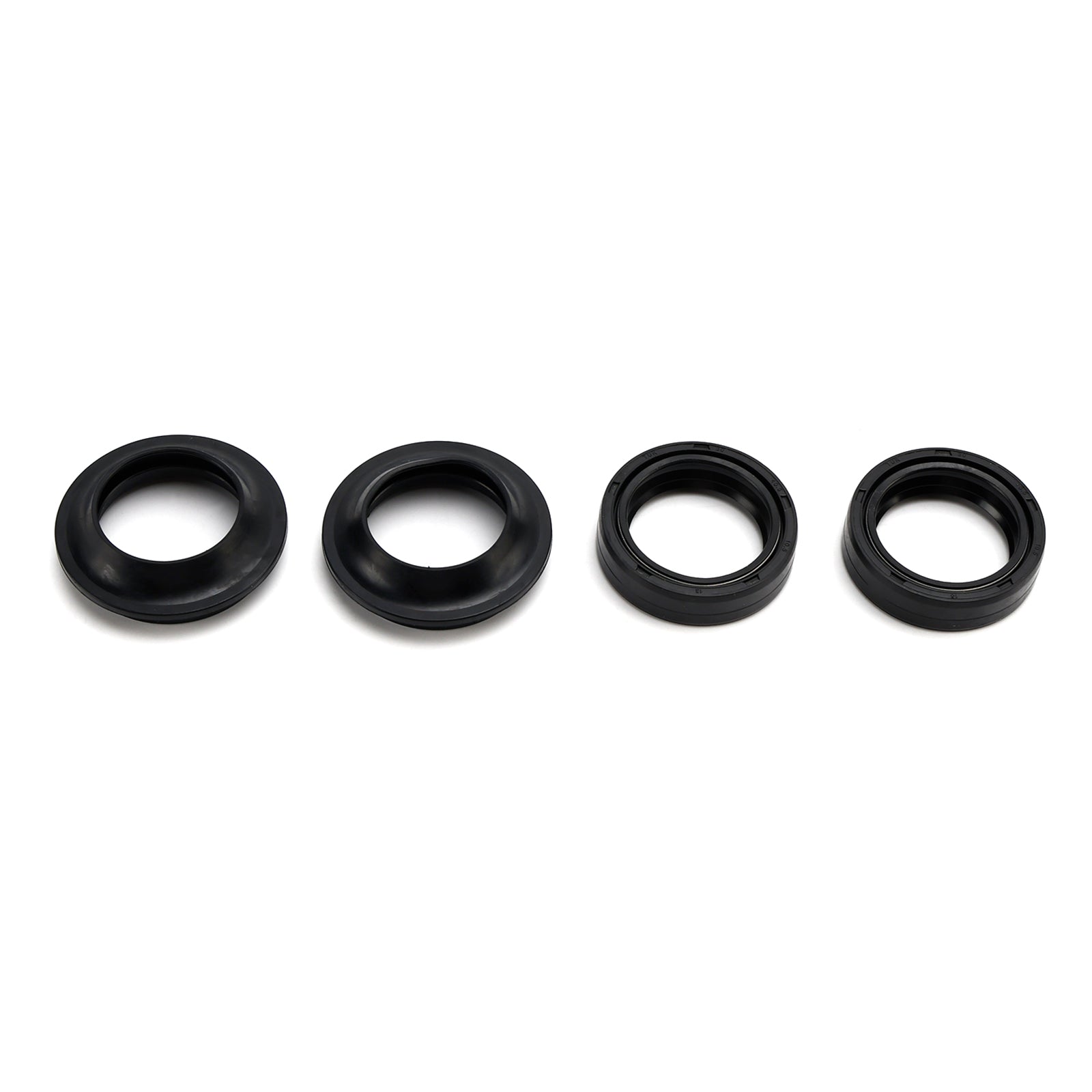 Juego de sellos y polvo de horquilla para Yamaha TTR125 TY125 YBR125 DT125 RD125 1974-2014 Genérico