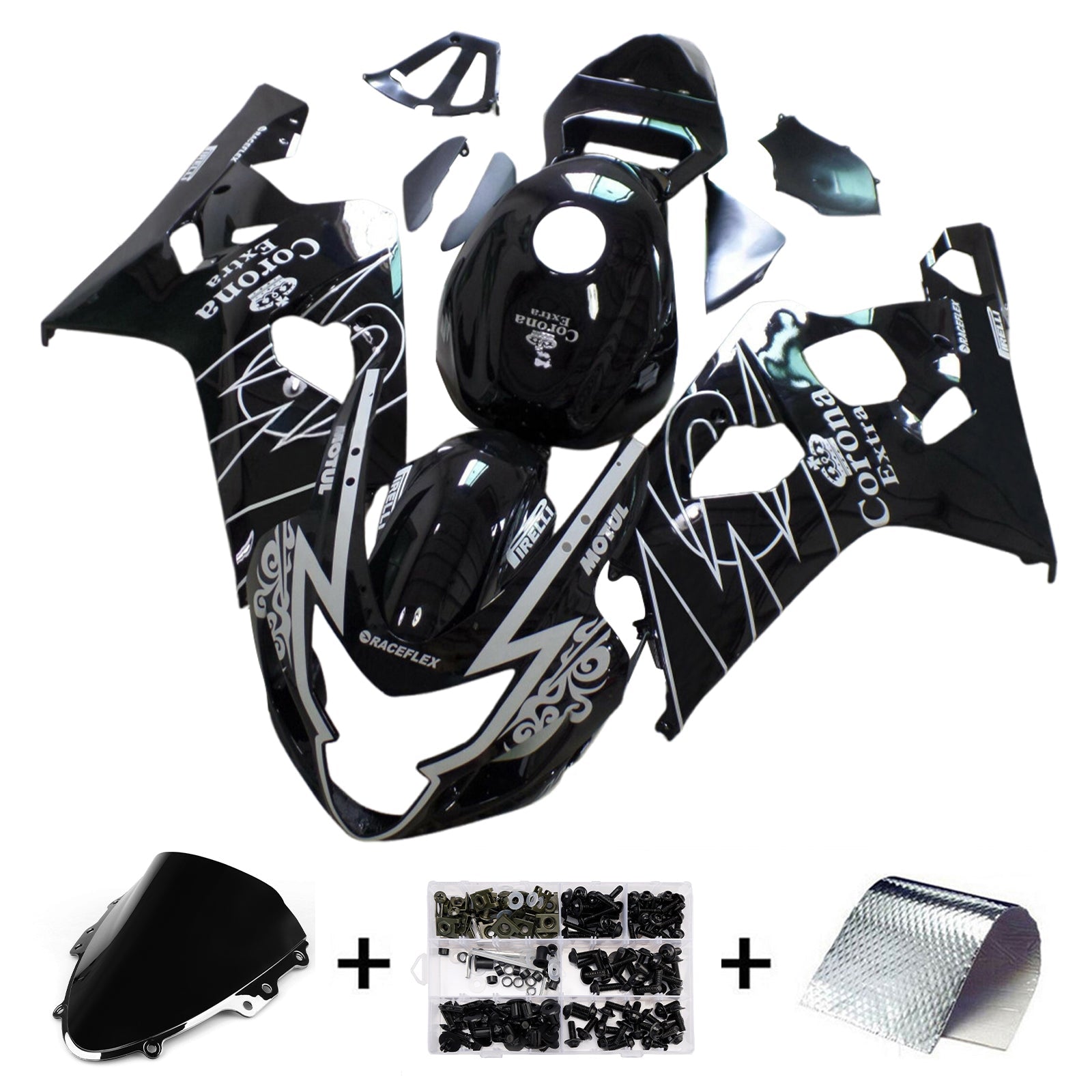 Injection Fairing Kit Bodywork Plastic ABS For Suzuki GSXR 600/750 2004-2005 K4