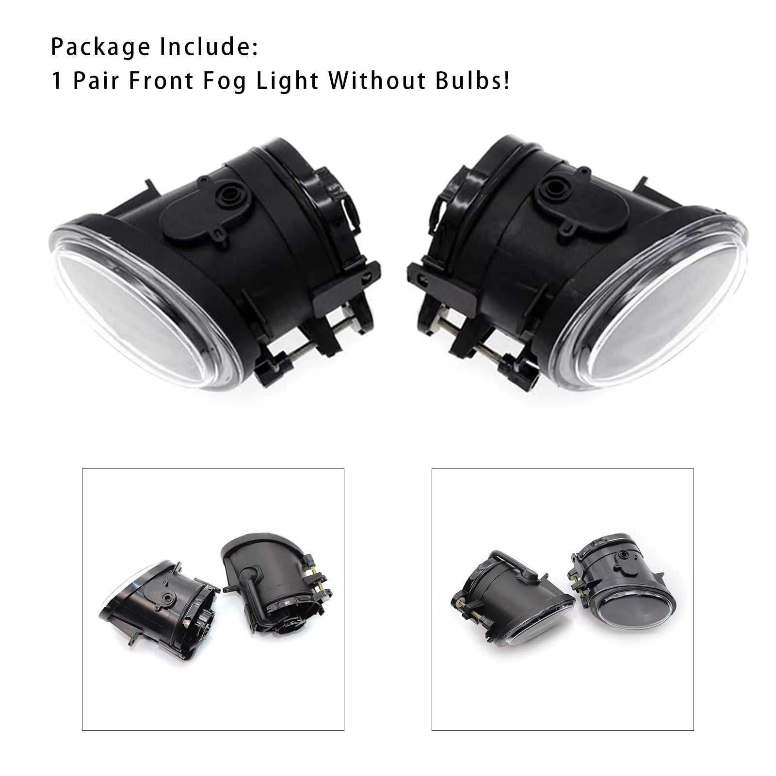 Pair Front Fog Light Lamps Without Bulbs For  BMW E46 3 Series 2001-2006