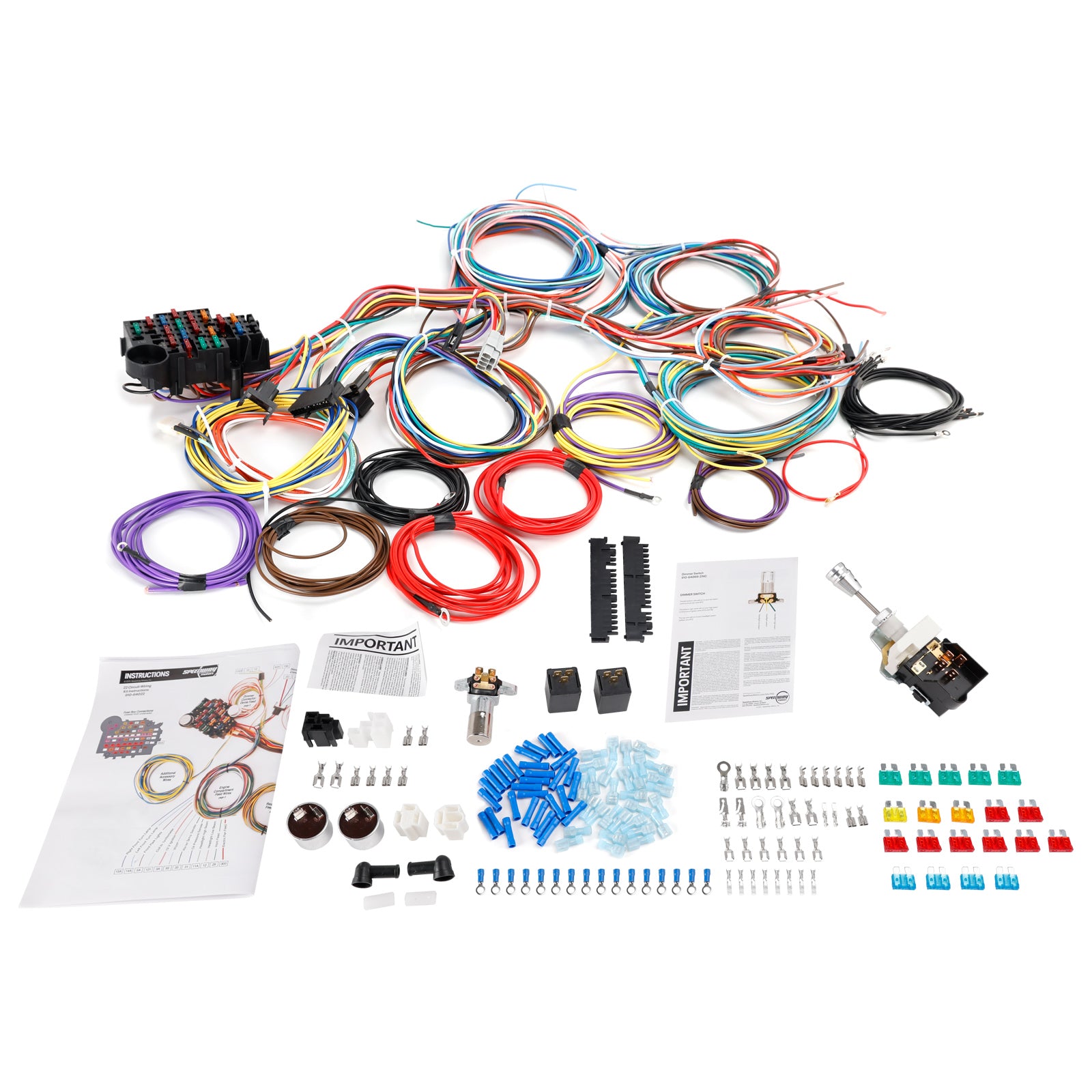 Universal 22 Circuit Wiring Harness Custom Wire Kit Xl Wires 91064022