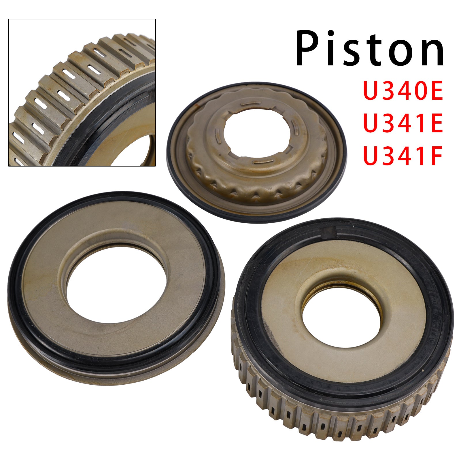 3Pcs Automatic Transmission Piston Kit U340E U341E U341F For Toyota 1999+