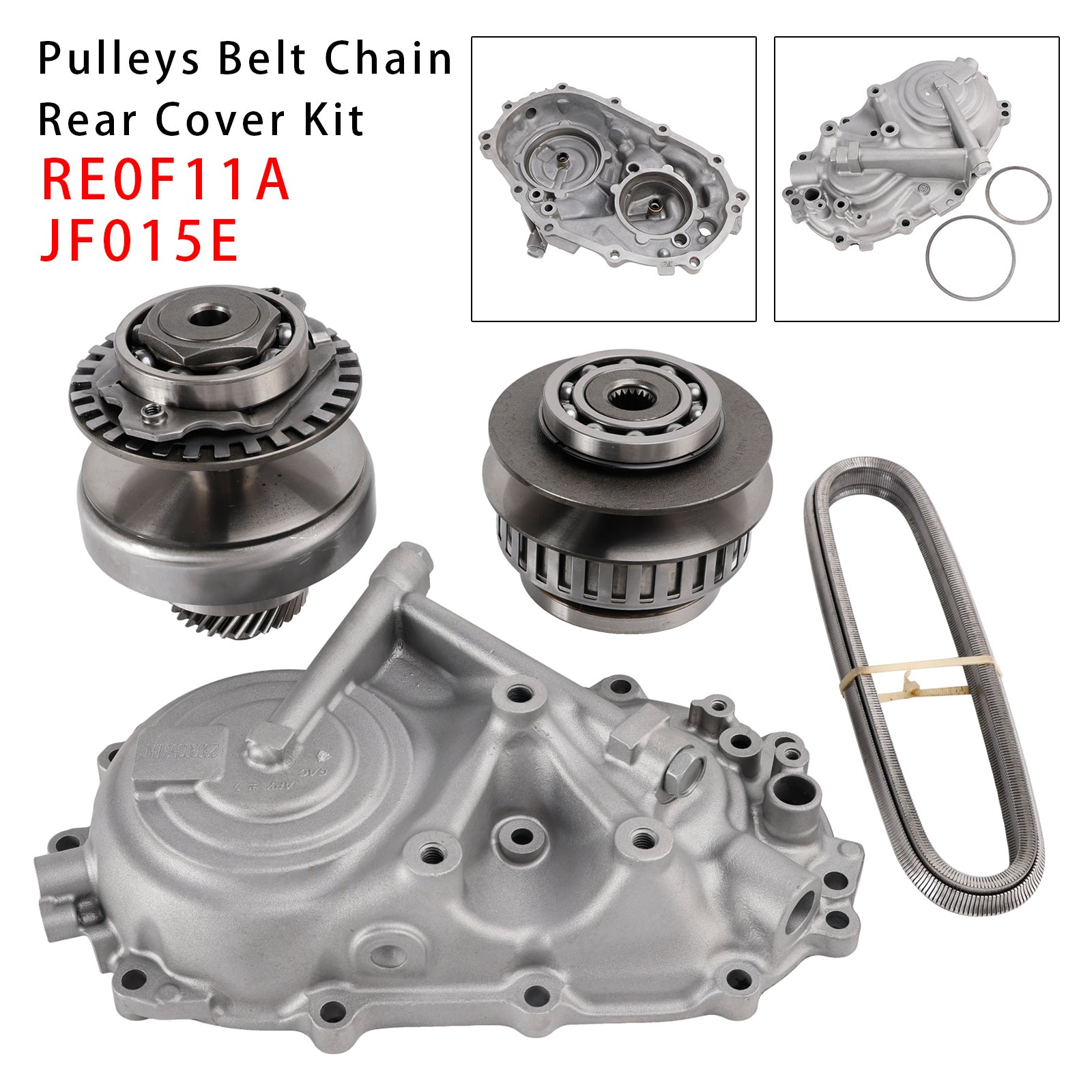 RE0F11A JF015E Pulleys Belt Chain Rear Cover Kit 30 Teeth For CVT Nissan 09-2018