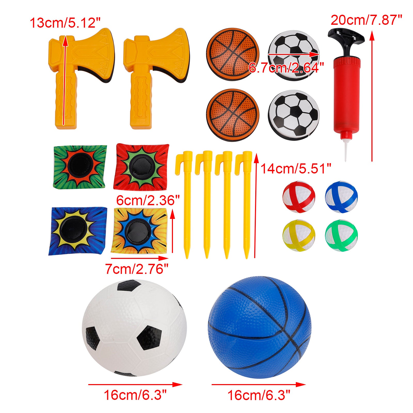 4In1 Multifunctional Game Target Set Play Football,Basketball,Bean Bag,Fly Ball