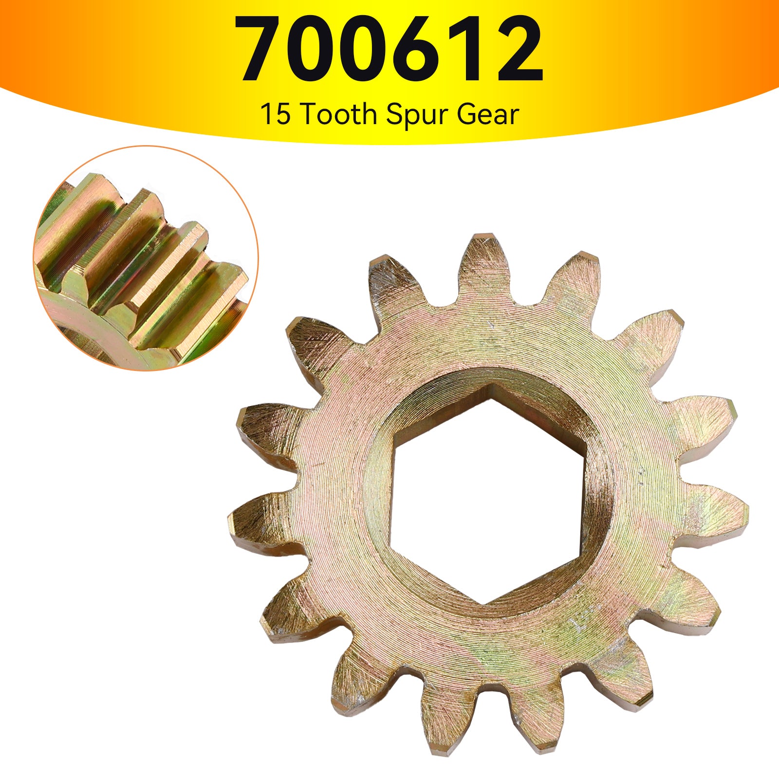 700612 Replace 15 Tooth Spur Gear 10 DP/20 PA for Lippert RV Slide Out Systems