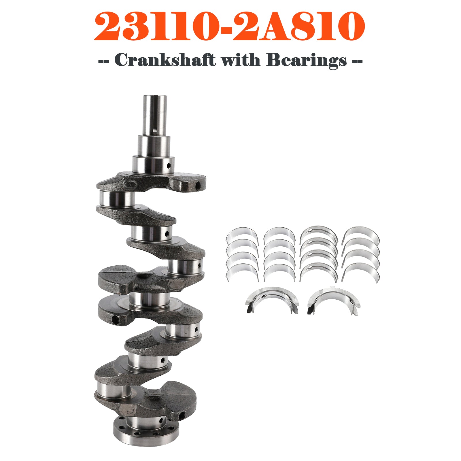 23110-2A810 Crankshaft with Bearings for Hyundai for Kia 1.7 D4FD Diesel