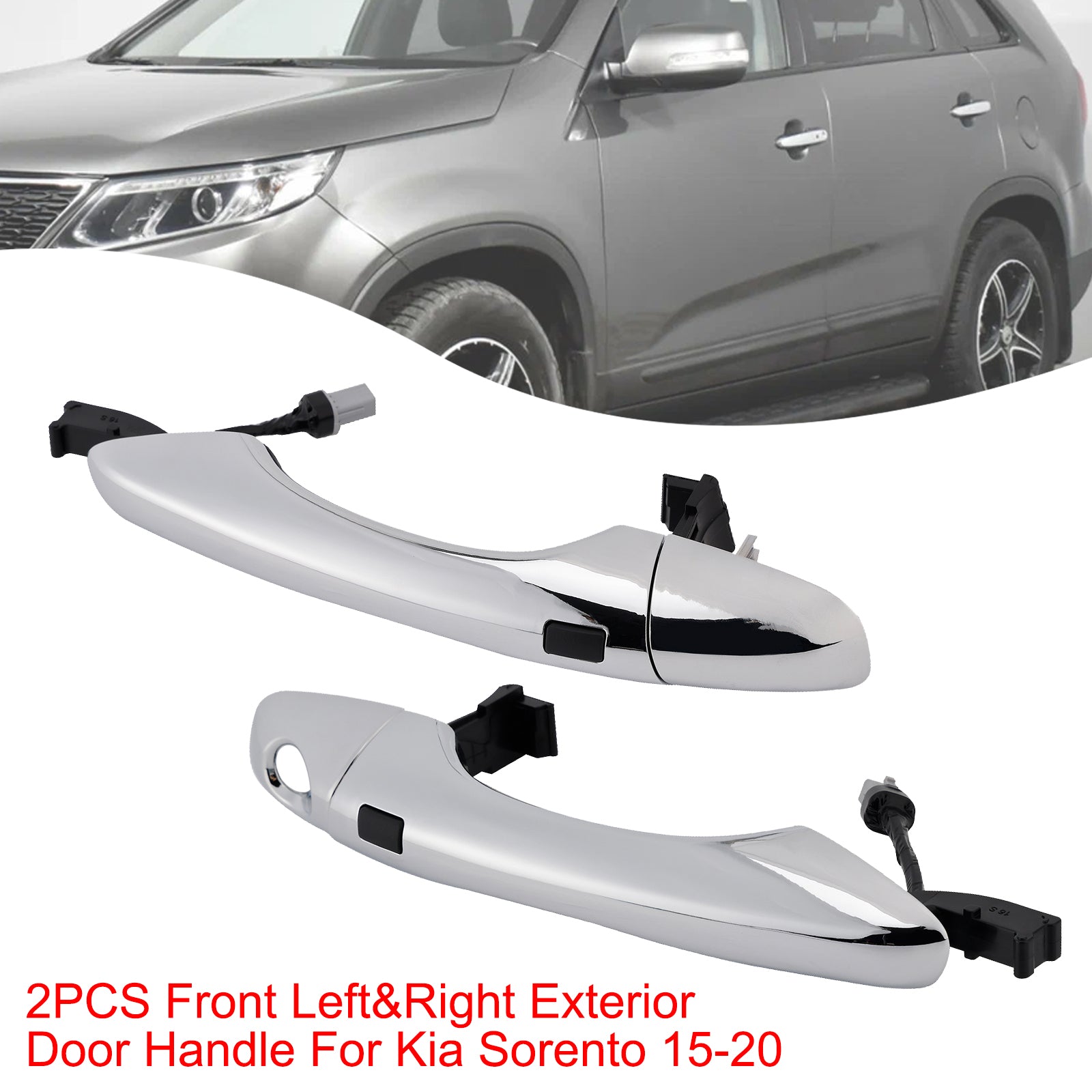 2PCS Front Left&Right Exterior Door Handle For Kia Sorento 2015-2020