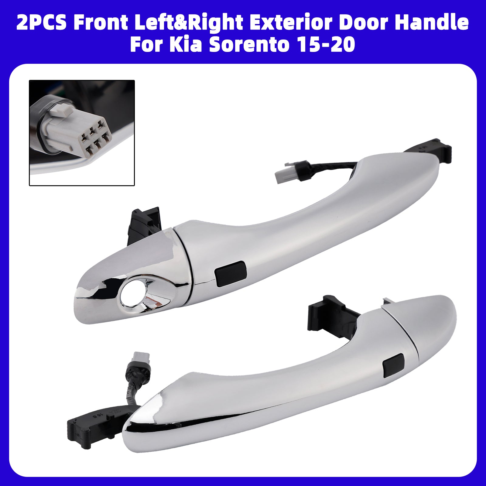 2PCS Front Left&Right Exterior Door Handle For Kia Sorento 2015-2020