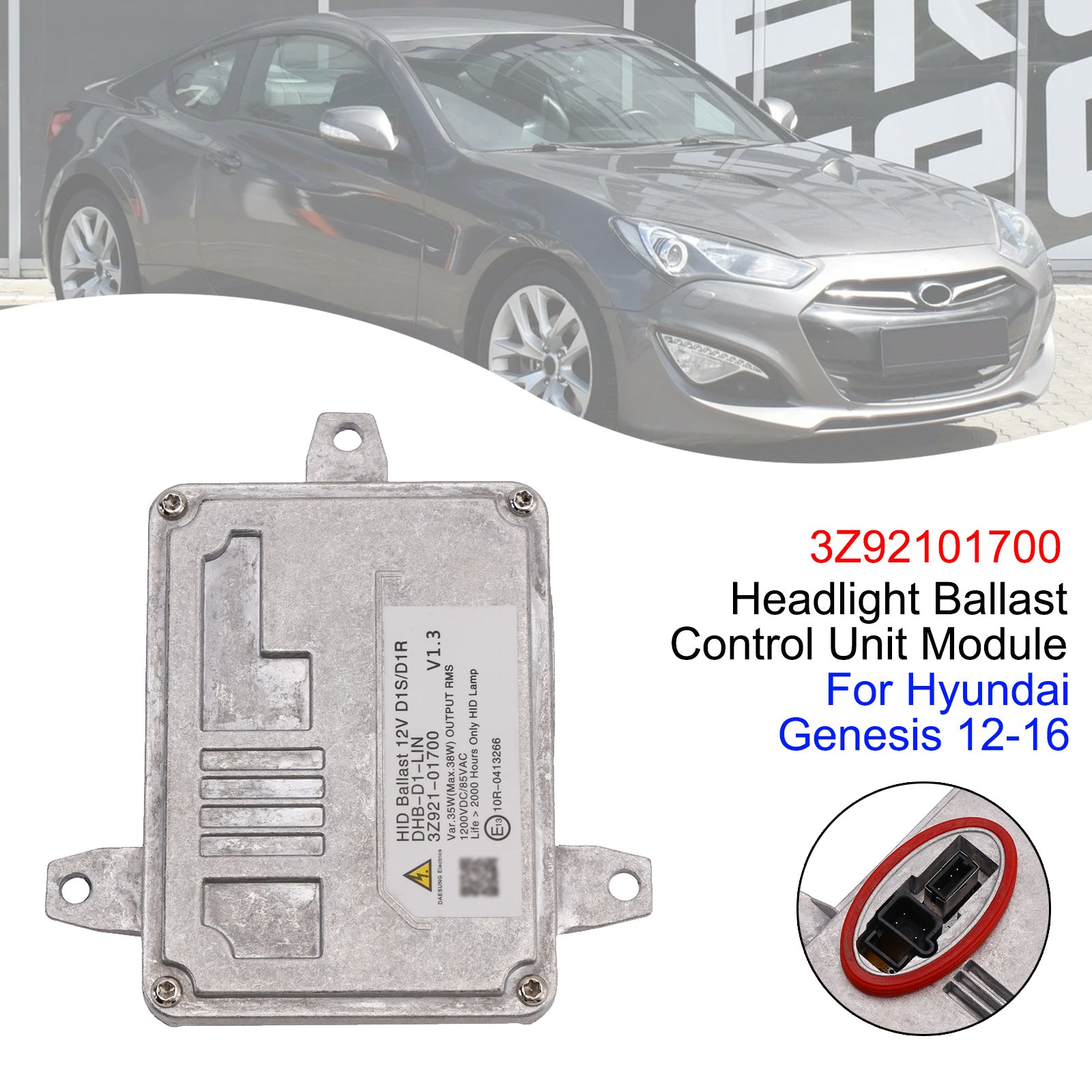 Headlight Ballast Control Unit Module 3Z92101700 For Hyundai Genesis 12-16
