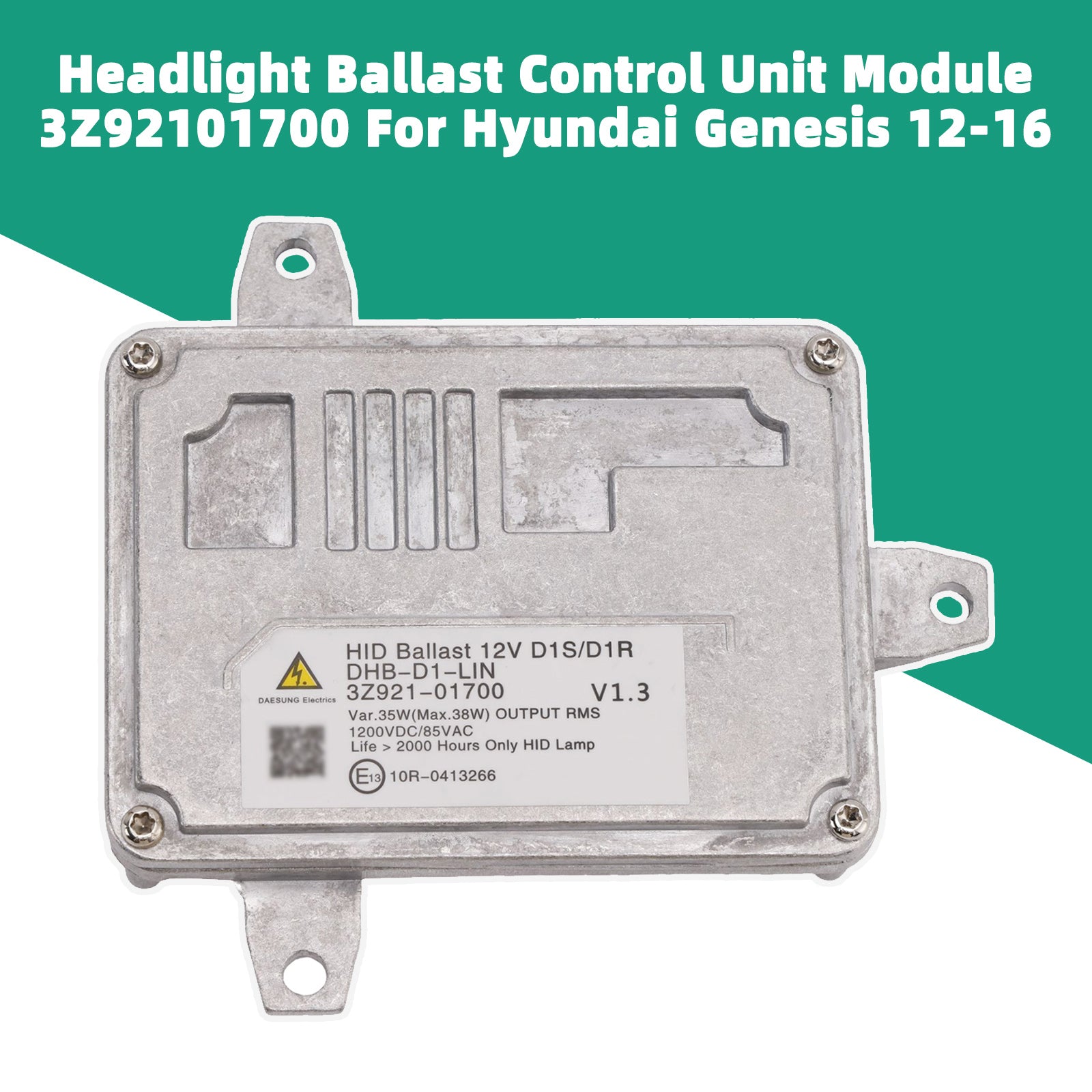 Headlight Ballast Control Unit Module 3Z92101700 For Hyundai Genesis 12-16