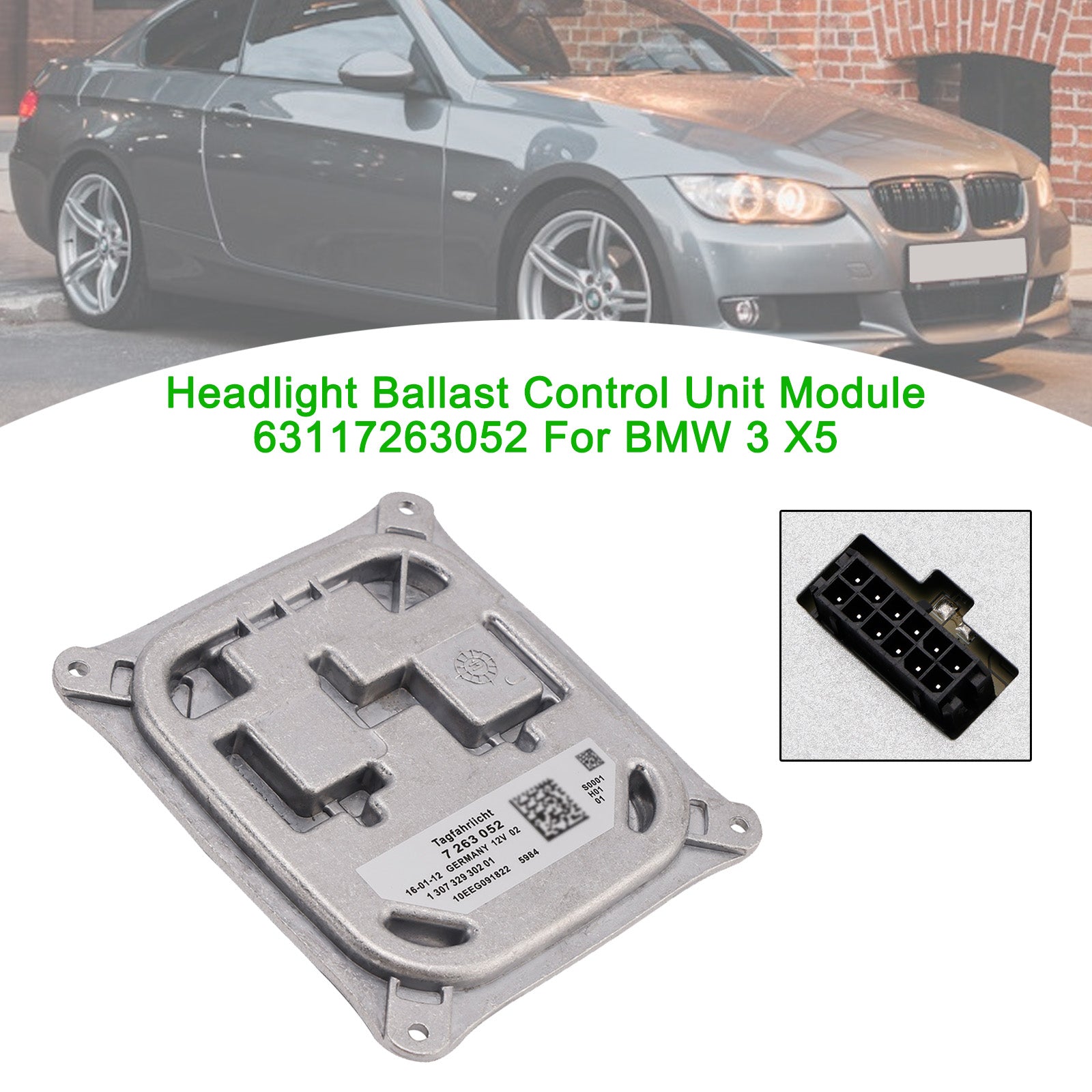 Headlight Ballast Control Unit Module 63117263052 For BMW 3 X5