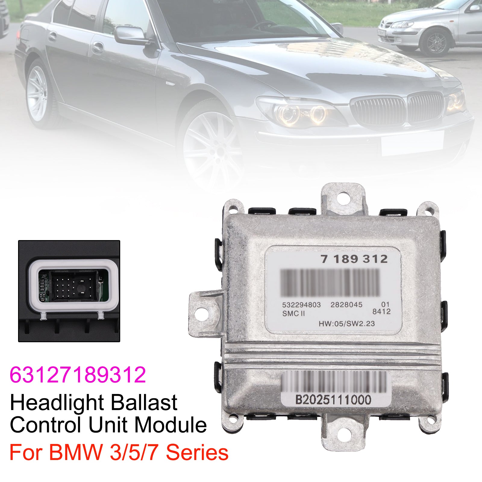 Headlight Ballast Control Unit Module 63127189312 For BMW 3/5/7 Series