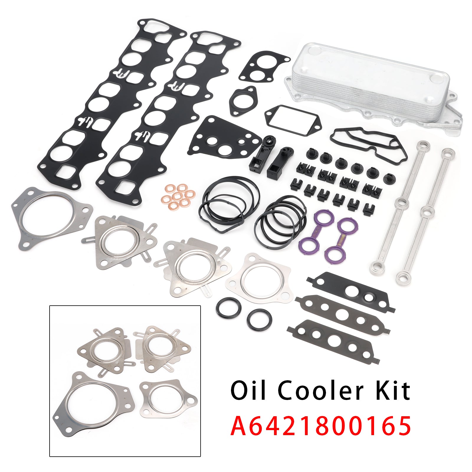Oil Cooler Connecting Rods Gasket A6421800165 For Mercedes OM642 V6 E-Class W211
