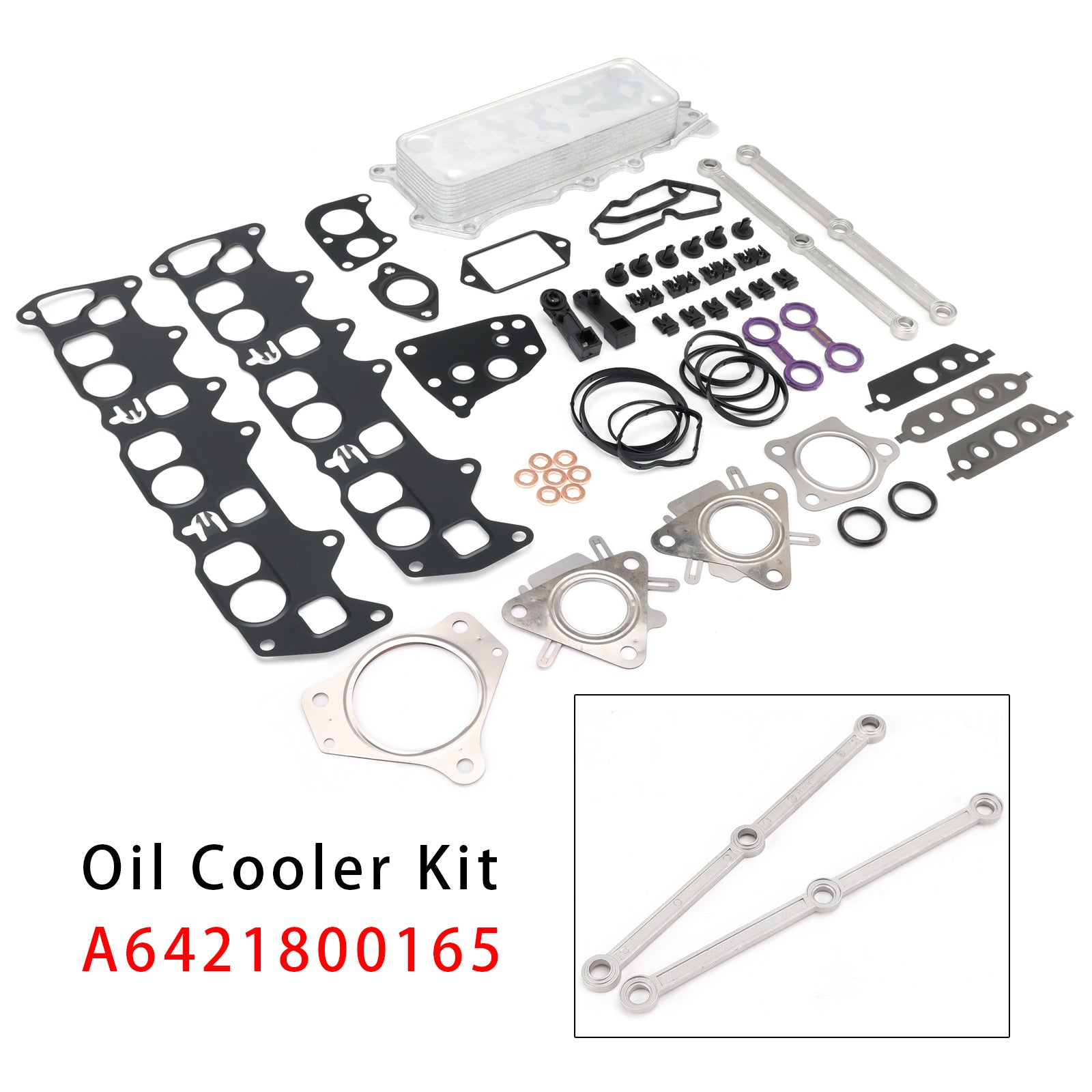 Oil Cooler Connecting Rods Gasket A6421800165 For Mercedes OM642 V6 E-Class W211