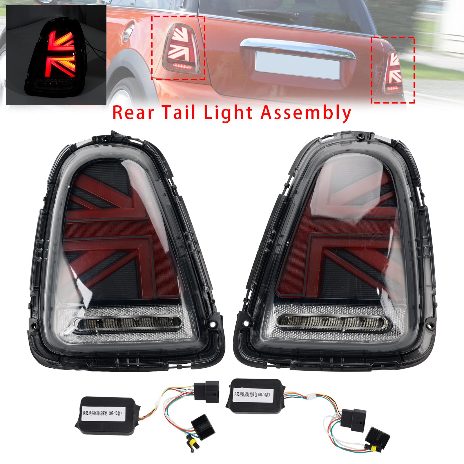 L&R Led Tail Lights Lamps For Bmw Mini R56 R57 R58 R59 Cooper S 2007-2015 Smoked