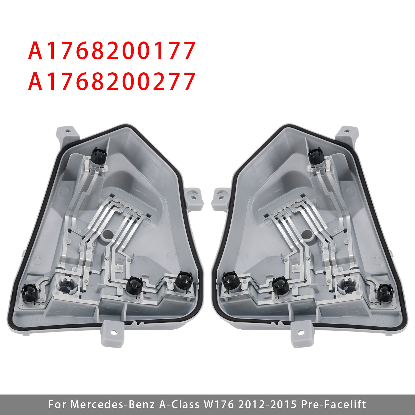 Left+Right Rear Tail Light Lamp Bulb Holder For Mercedes W176 A Class 2012-2015