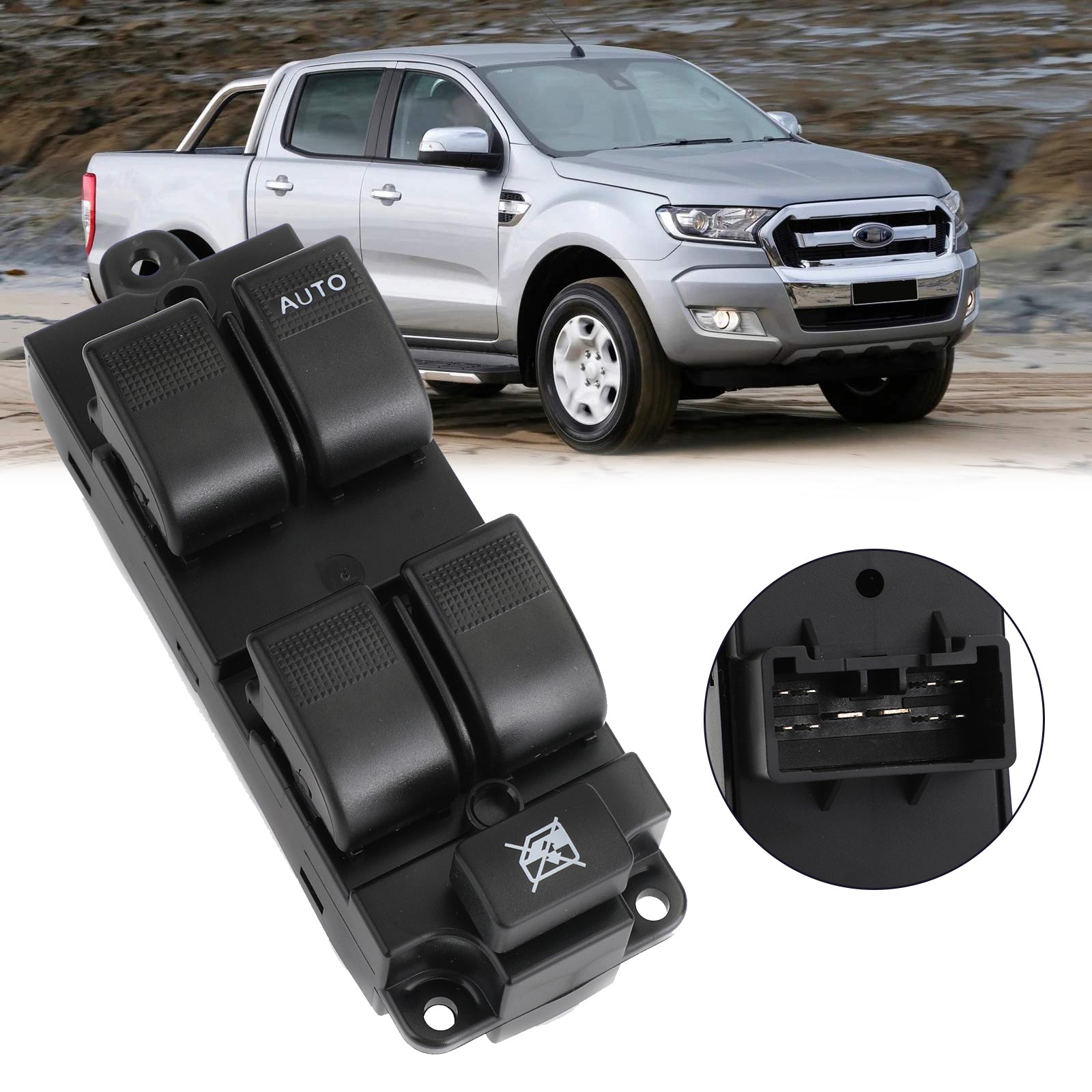 Master Driver Window Switch 10-Pin Fits For Ford Ranger 2006-2012