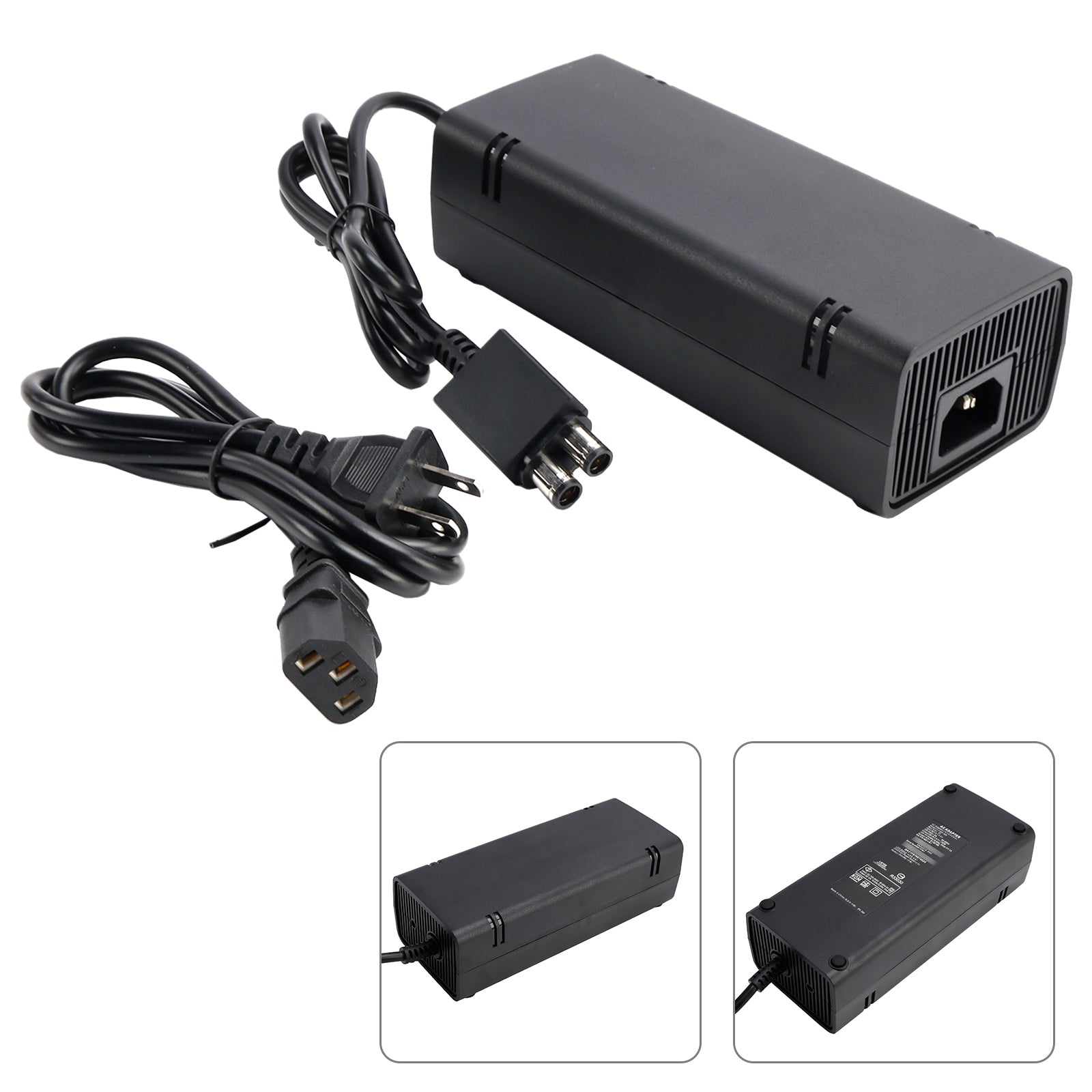 AC Adapter Brick Charger Power Supply Cord 115W Fit for Xbox 360 Slim US Plug
