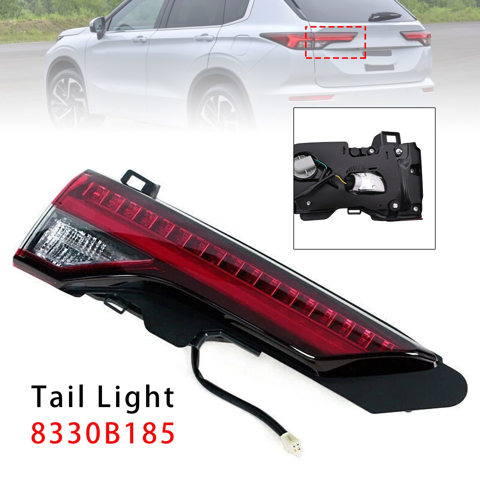 Left Inner Rear Brake Tail Light 8330B185 For Mitsubishi Outlander 2022-2024