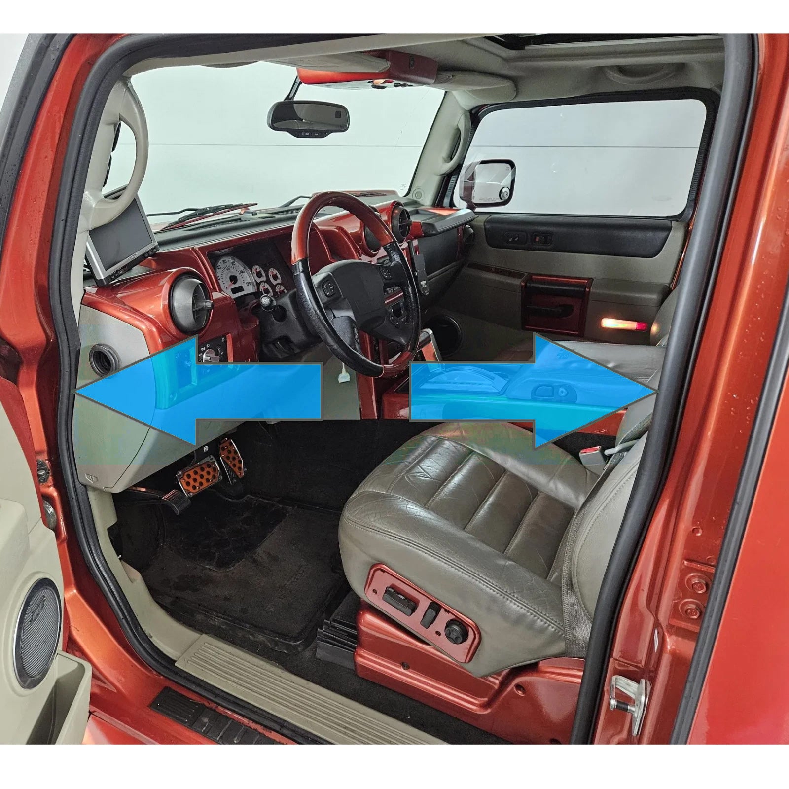 2Pcs Front/Rear Door Rubber Seal Weatherstrip For Hummer H2 2003-2009