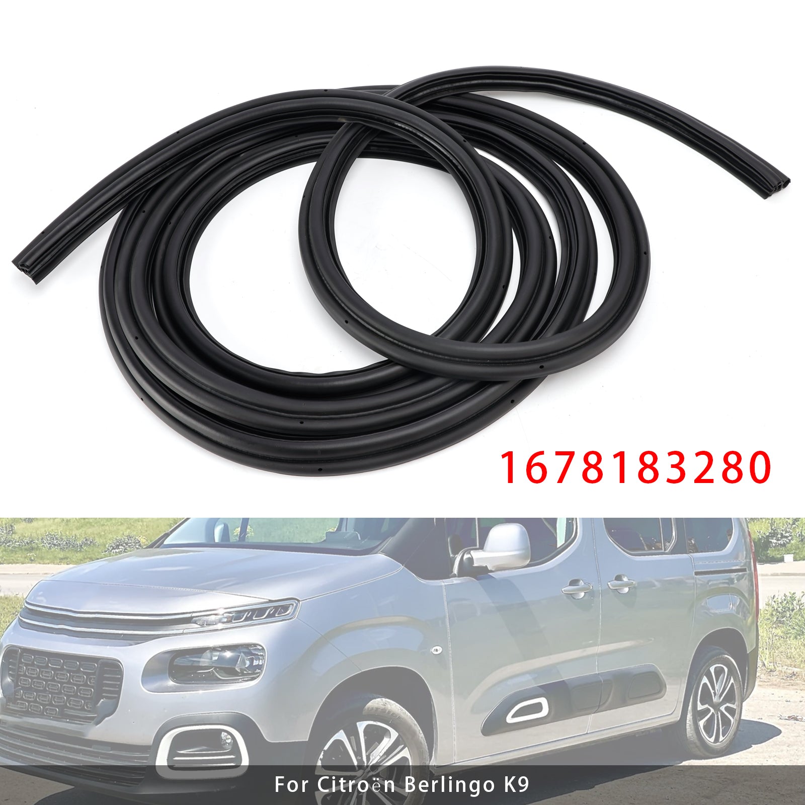 Bootlid Weatherstrip Seal 1678183280 For Citroen Berlingo K9