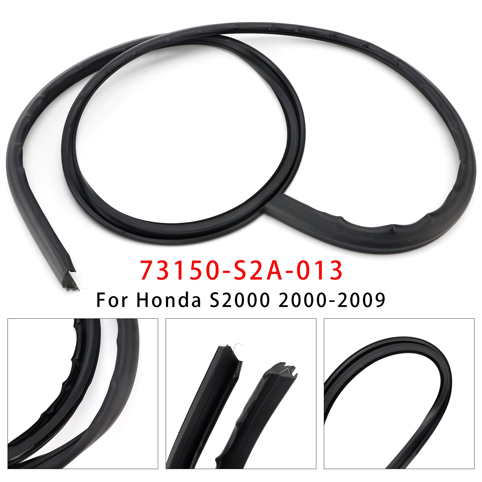 Front Windshield Molding Weatherstrip 73150-S2A-013 For Honda S2000 2000-2009