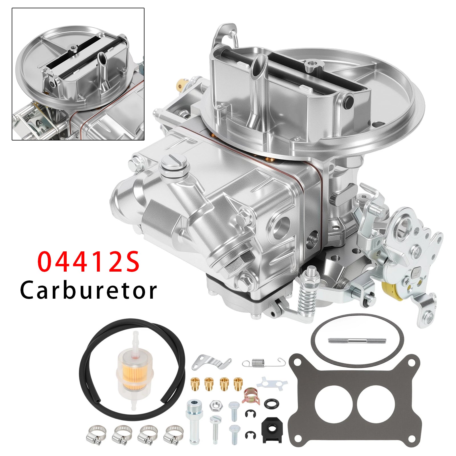 0-4412S 2 Barrel Carburetor For  500 CFM W/ Manual Choke Gasoline 04412S