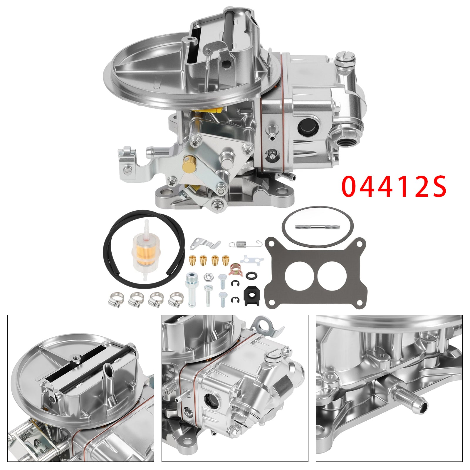 0-4412S 2 Barrel Carburetor For  500 CFM W/ Manual Choke Gasoline 04412S