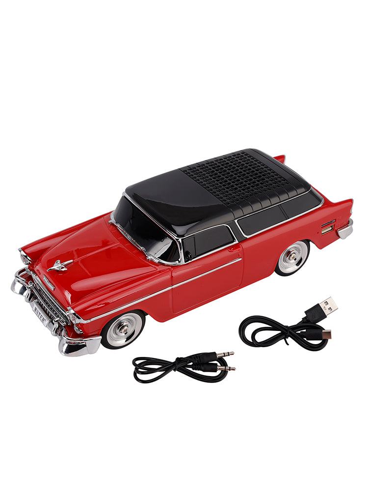 WS-1955 Bluetooth Replica Speaker Retro Speaker Car Design HD Sound TWS FM Radio