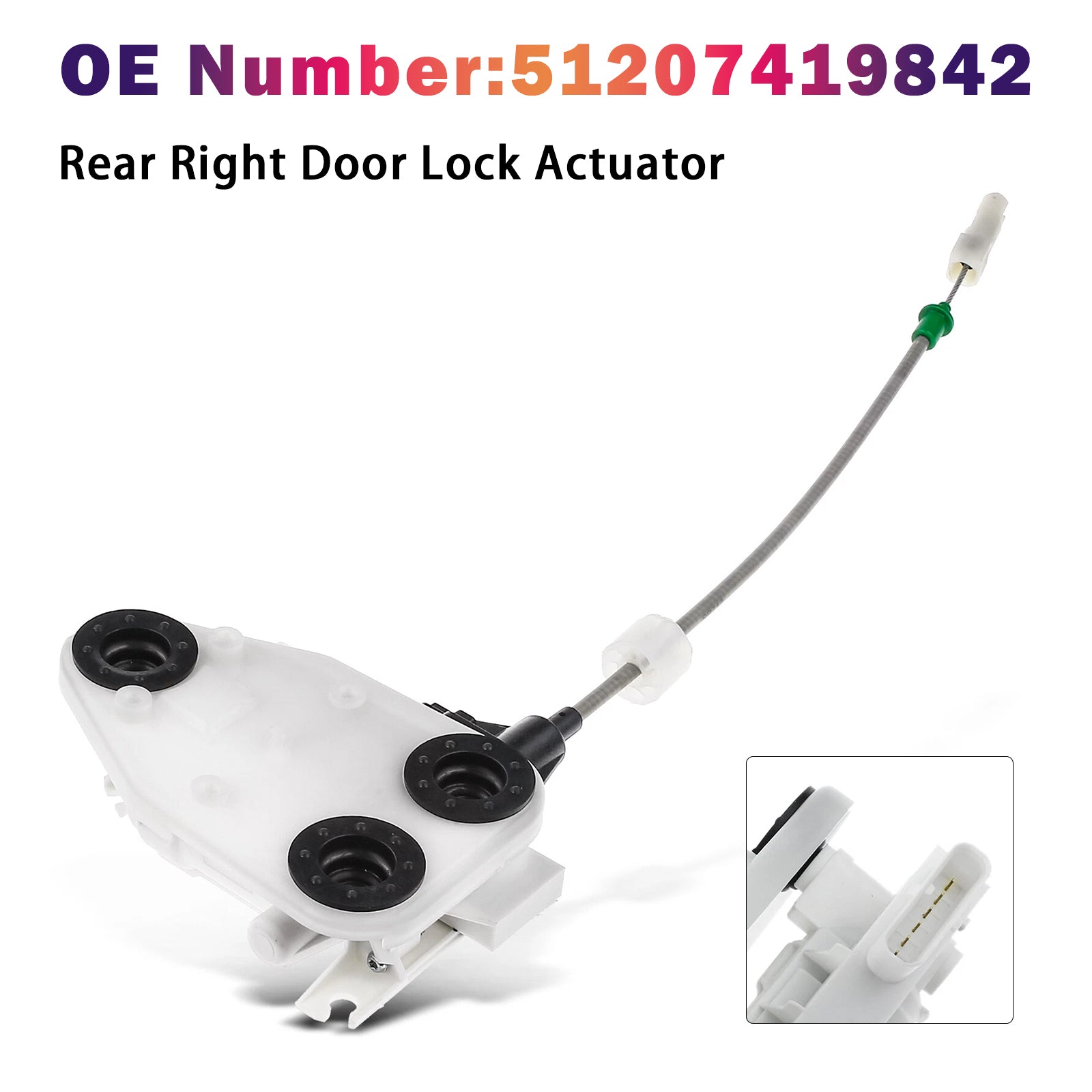 Rear Right Door Lock Actuator 51207419842 For F15 F16 X5 2014-2017 X6 2018